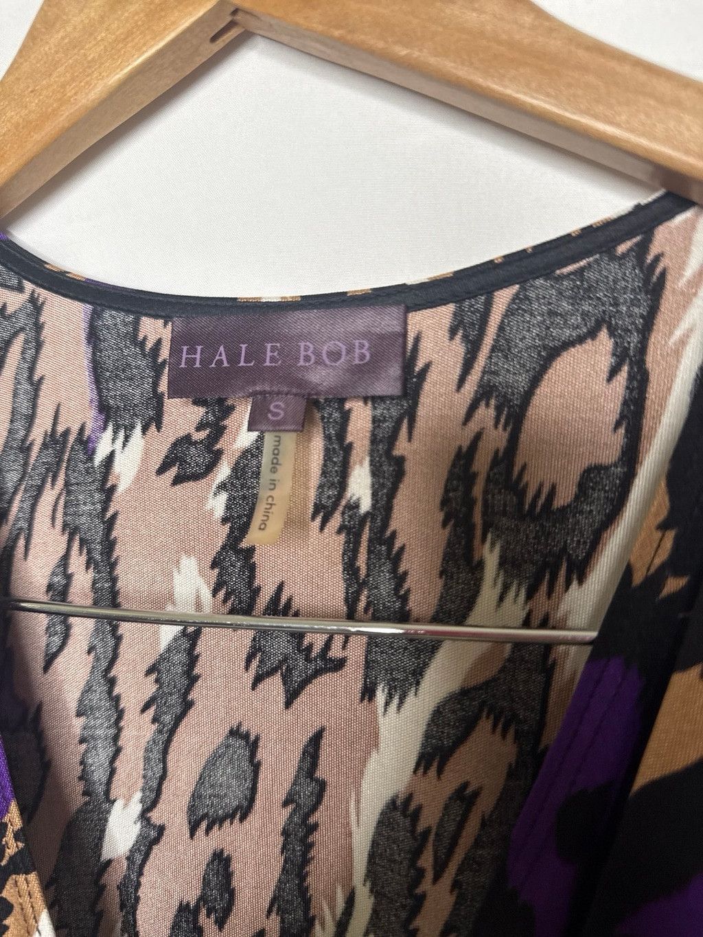 Other Hale Bob 100% SILK animal print v-neck chest dress sz Small Size S / US 4 / IT 40 - 3 Thumbnail
