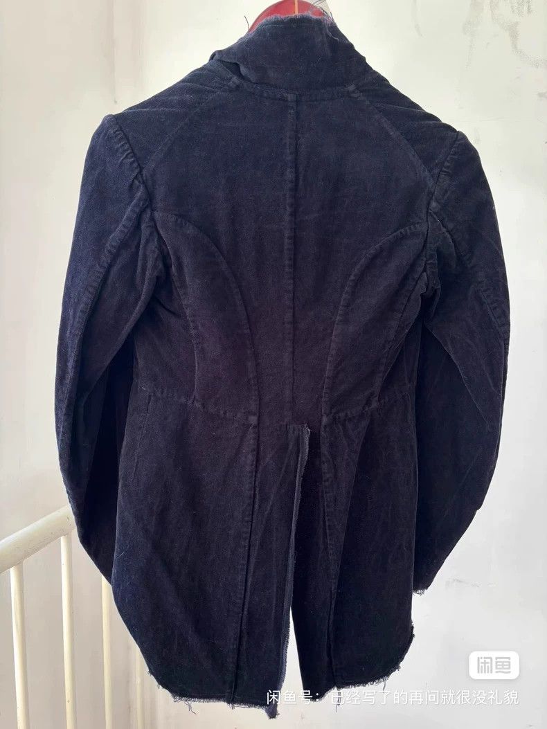 Comme des Garcons Comme des Garcons Velvet torn wing dovetail coat Size M / US 6-8 / IT 42-44 - 5 Thumbnail