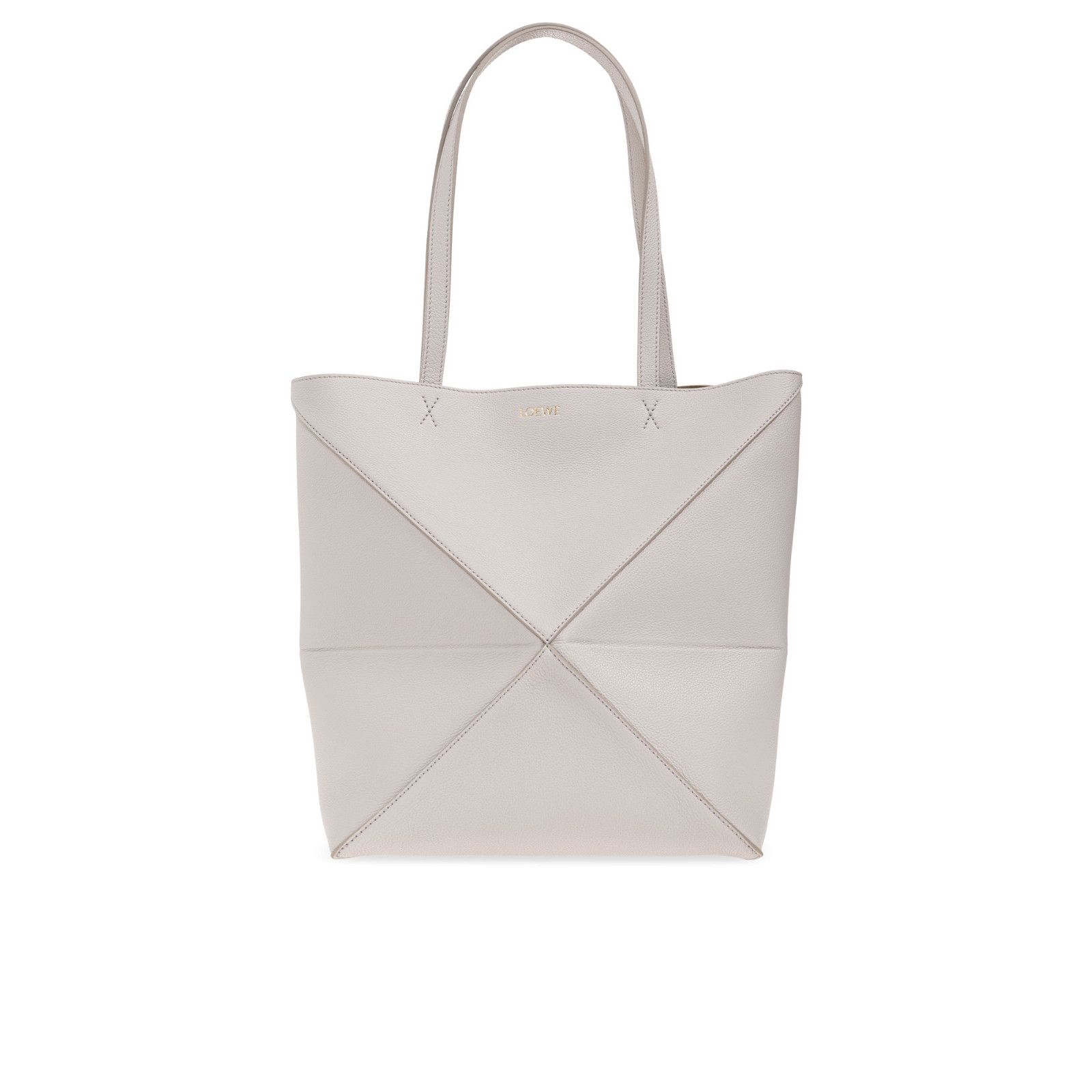 Loewe LOEWE Puzzle Fold Medium $2350 Light Ghost Leather Tote Bag Size ONE SIZE - 1 Thumbnail