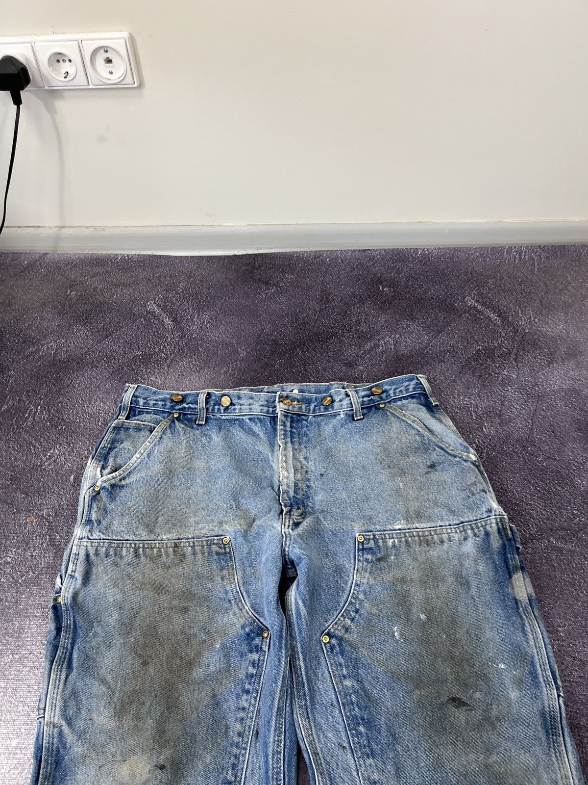 Carhartt Vintage 90s Carhartt Double Knee Faded Baggy Pants Jeans Size US 40 / EU 56 - 7 Thumbnail