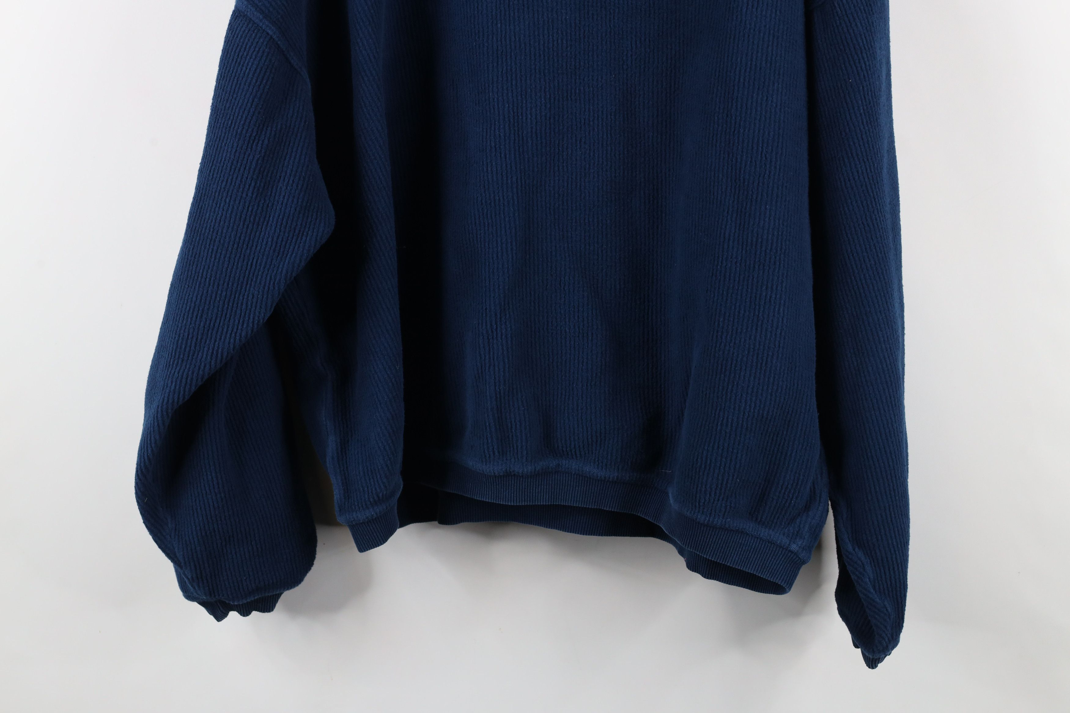 Vintage Vintage 90s Planet Hollywood Miami Ribbed Sweater Blue Size US L / EU 52-54 / 3 - 10 Thumbnail