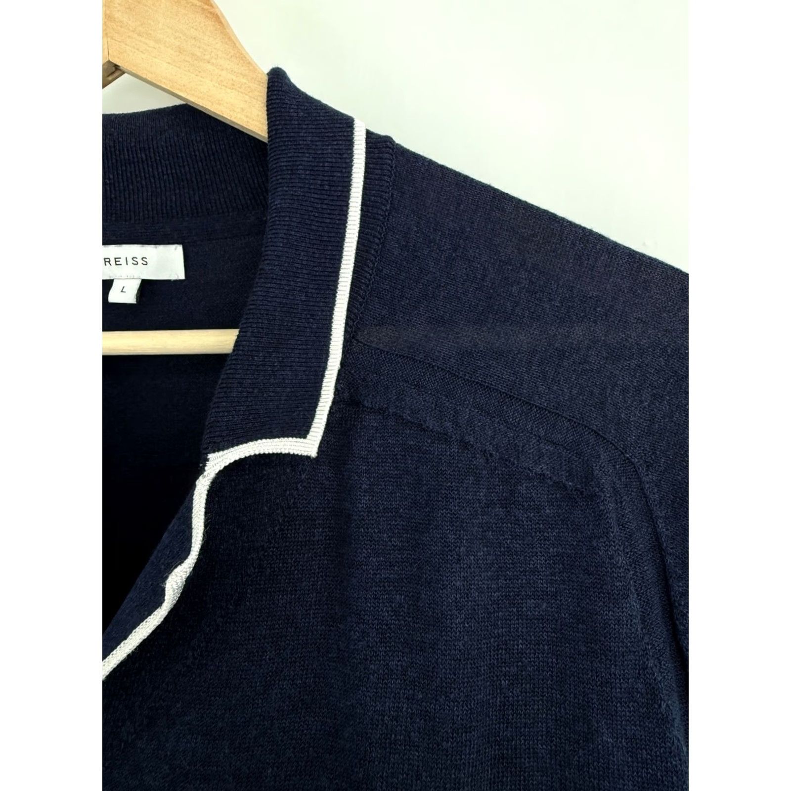 Reiss Reiss Luxury Button-Up Shirt Dark Blue L Retro Y2K Mens Size US L / EU 52-54 / 3 - 5 Thumbnail