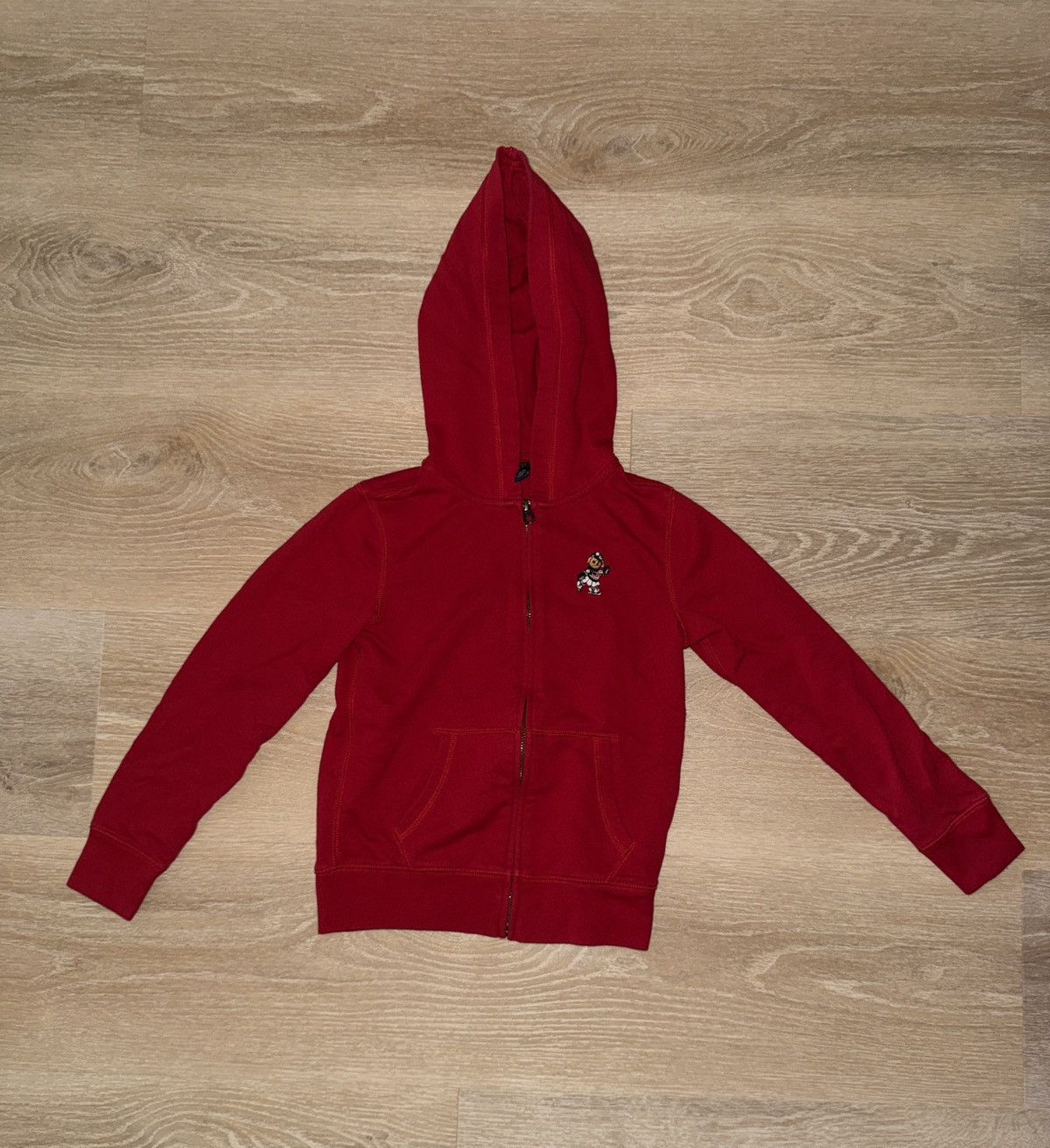 Polo Ralph Lauren Polo Ralph Lauren Ice Skating Polo Bear Red Zip Up Hoodie Size XXS / US 00 / IT 34 - 1 Thumbnail