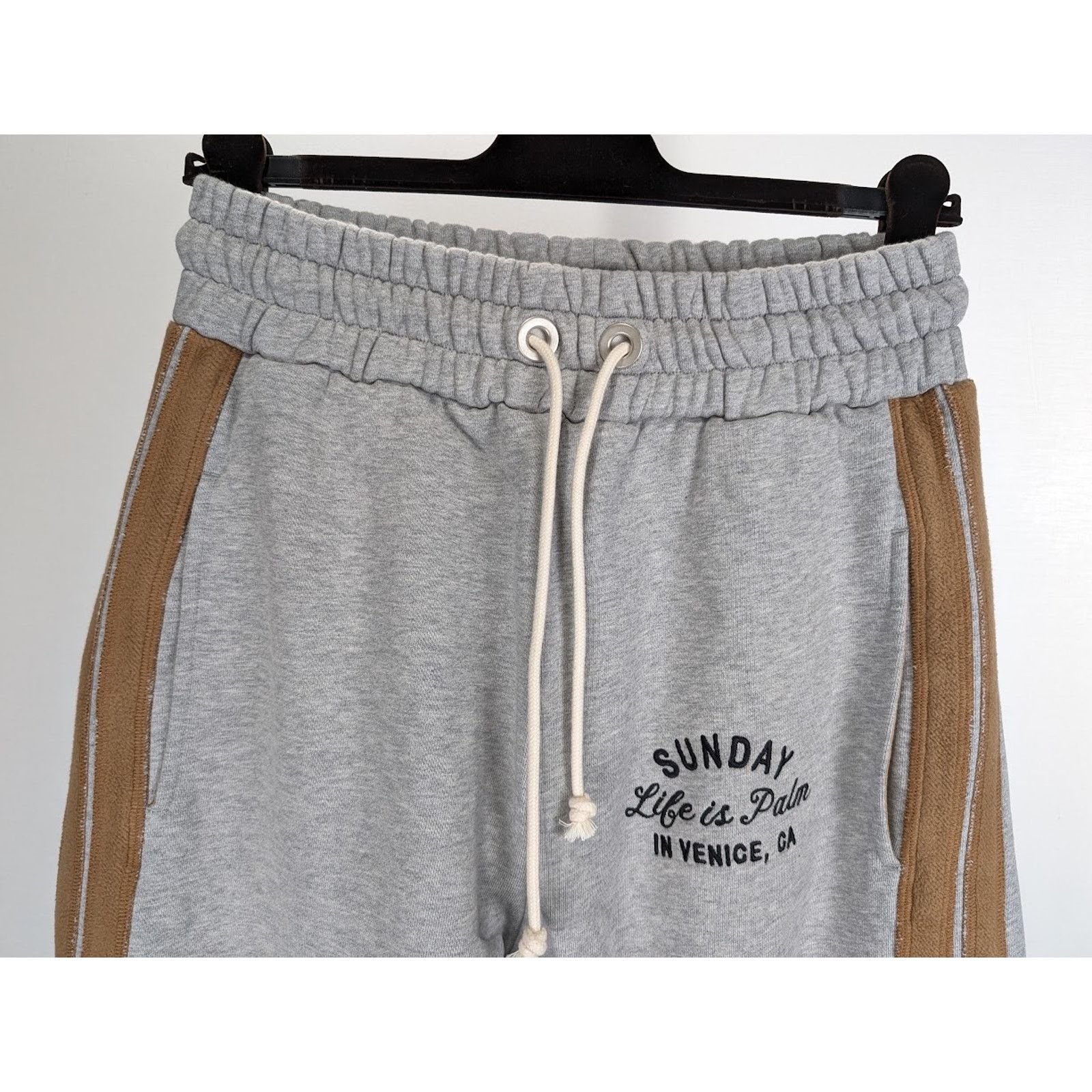 Palm Angels o1rshd1 Q:2 / Sunday Sweatpants & Joggers in Melange Grey Size US 32 / EU 48 - 9 Thumbnail