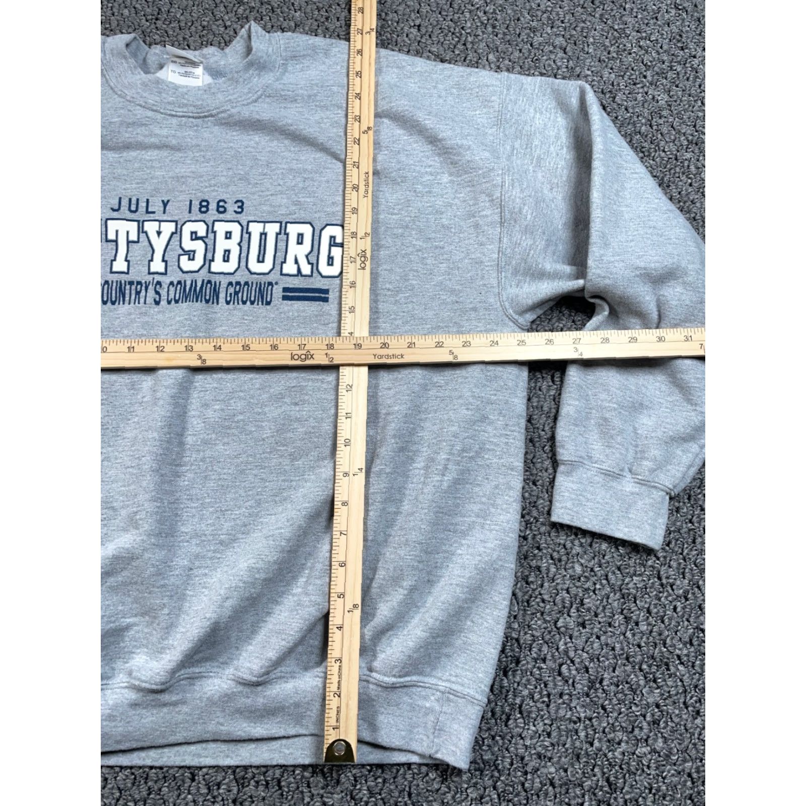 Vintage Gettysburg National Park Sweatshirt XL Gray Crewneck 50-50 Blend Military Size US XL / EU 56 / 4 - 5 Thumbnail