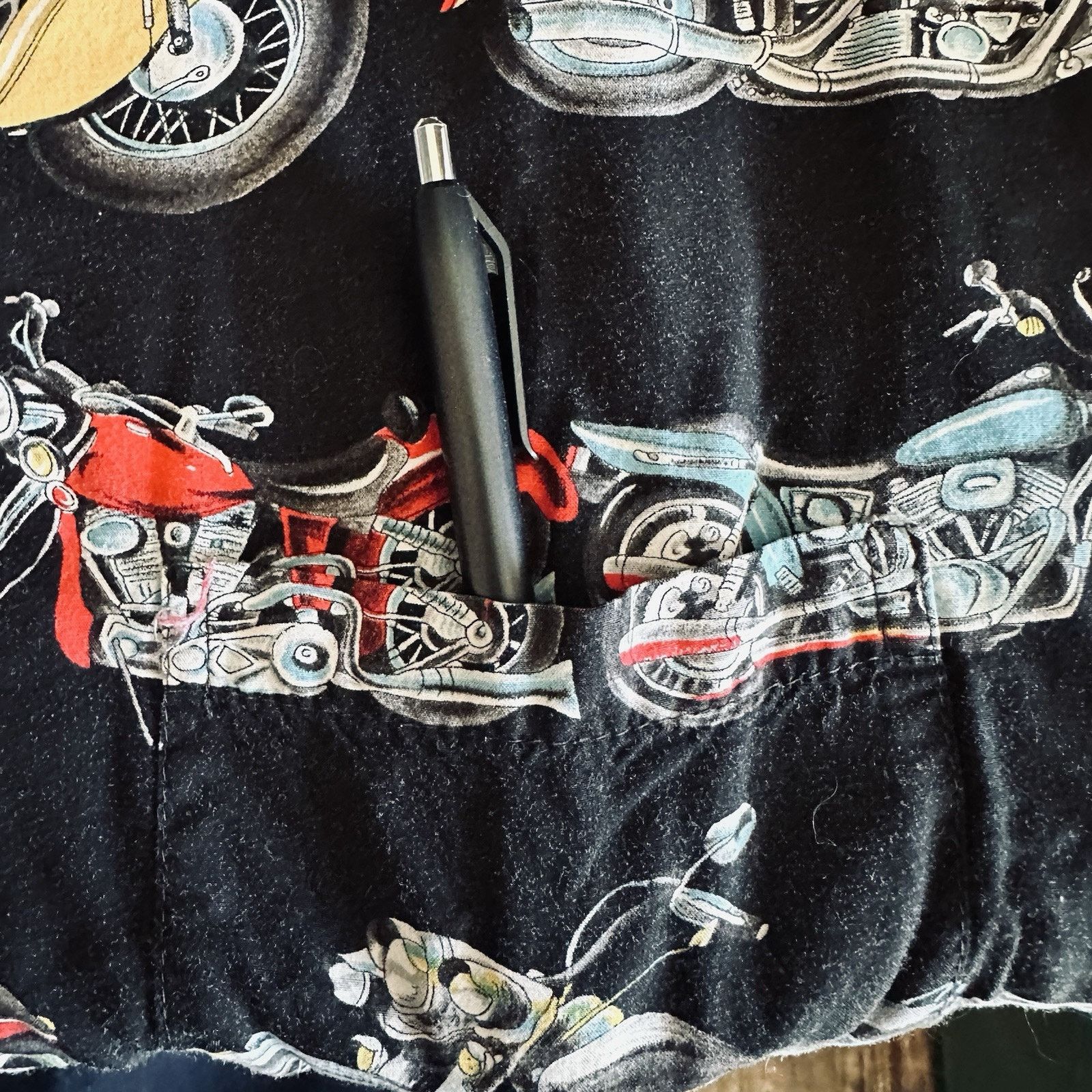 Paradise Found Paradise Found Hawaiian Shirt Blk w/Motorcycle XL Button VTG Size US XL / EU 56 / 4 - 12 Thumbnail