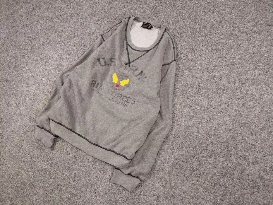 Other Vintage 80's Air Force US Army Gray Crew Chek Sweatshirt Size US L / EU 52-54 / 3 - 2 Thumbnail