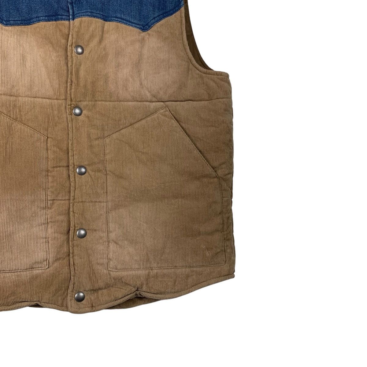 Japanese Brand RAG MACHINE Corduroy Puffer Vest #2292-C102 Size US M / EU 48-50 / 2 - 6 Thumbnail