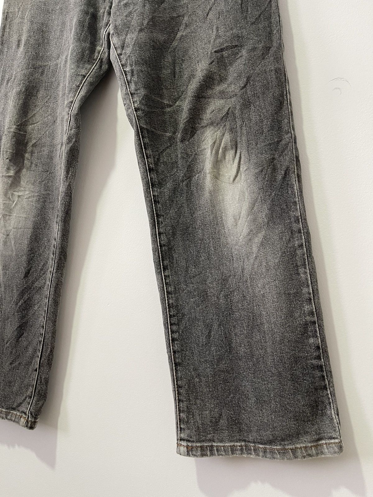 Kansai Yamamoto Rare Vintage KANSAI 02 Embroidered Back Pocket Faded Black Size US 30 / EU 46 - 8 Thumbnail