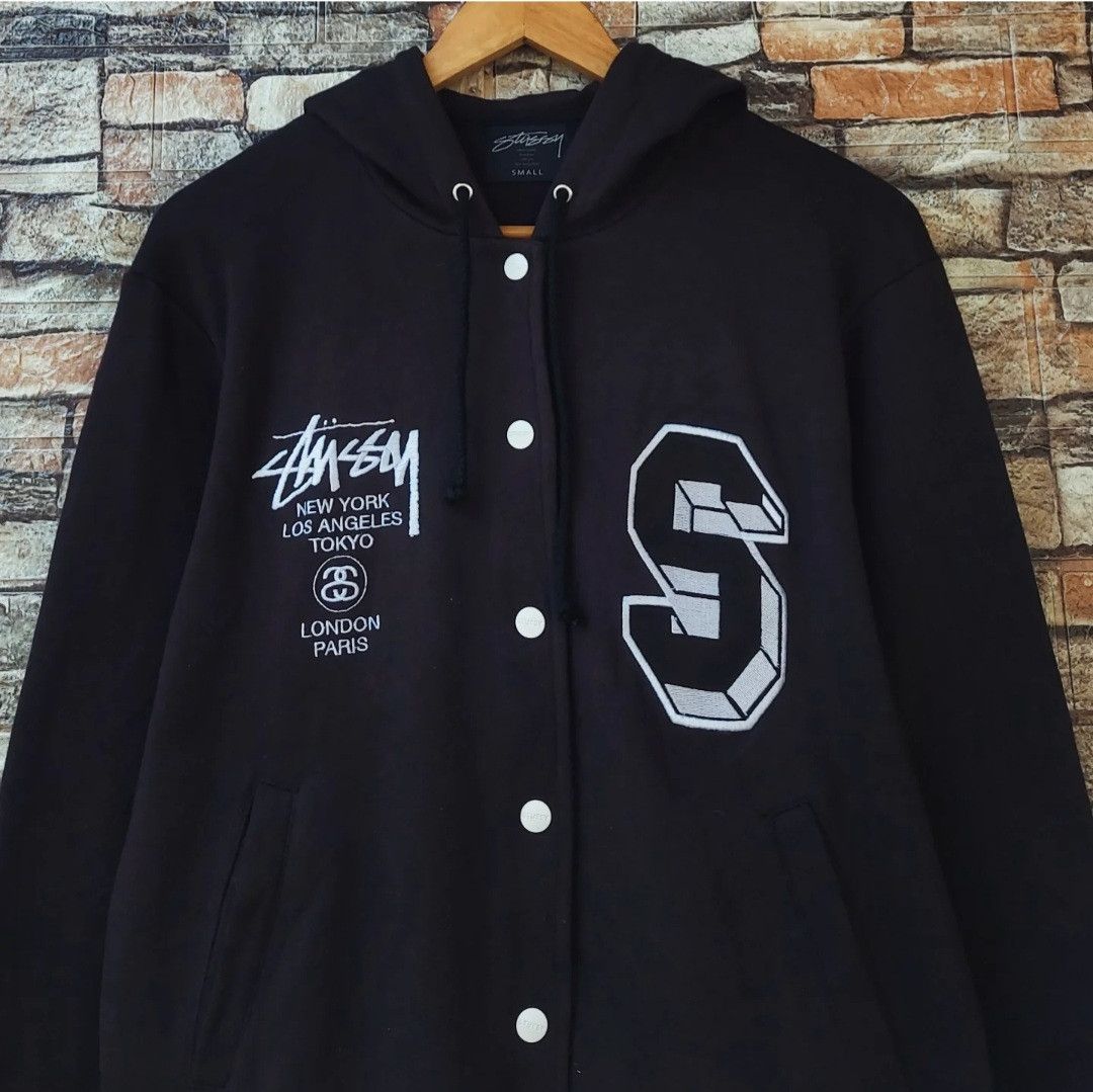 Stussy STUSSY World Tour Varsity Hoodie Size US S / EU 44-46 / 1 - 4 Thumbnail