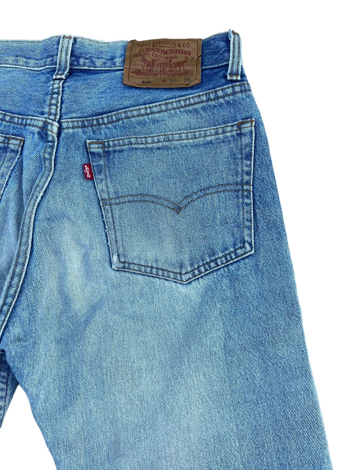 Levi's Vintage 80s Levi’s 501 Distressed Fade Blue Denim Jeans Size US 29 - 15 Thumbnail