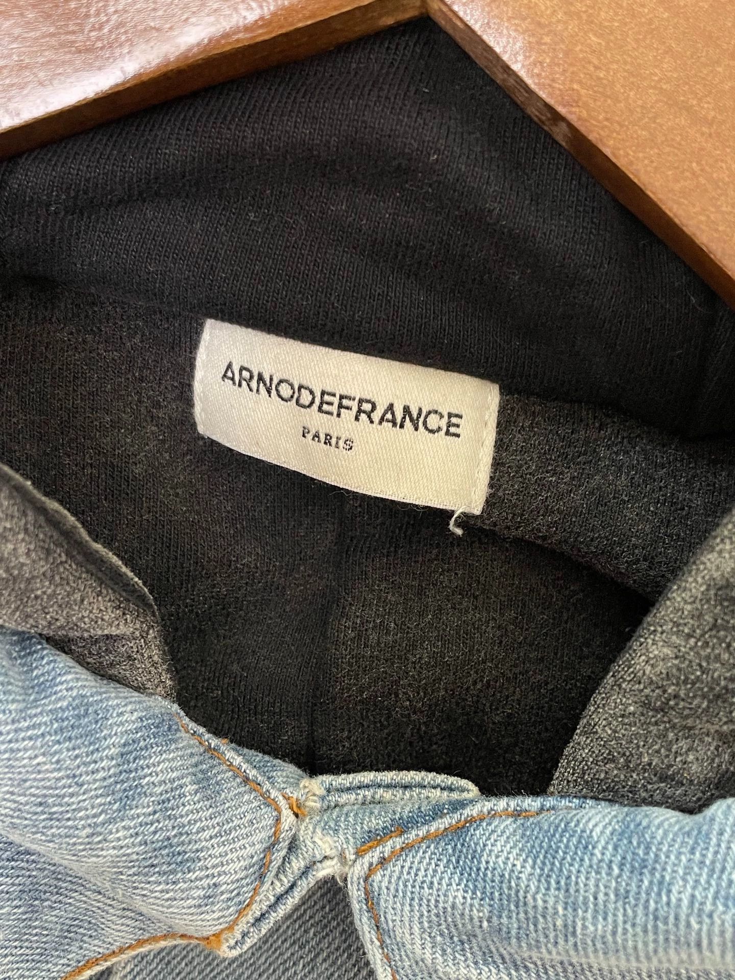 Arno De France Arnode France Washed Denim Two-Tone Jacket M Size US M / EU 48-50 / 2 - 3 Thumbnail