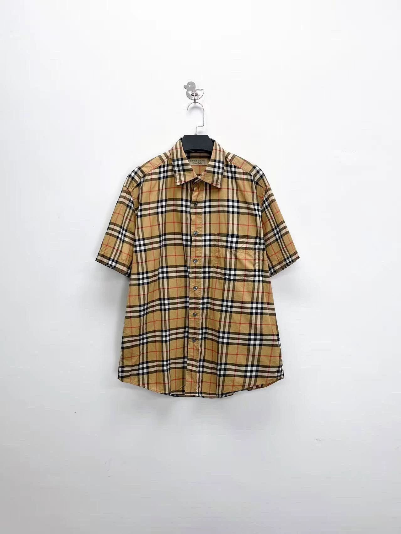 Burberry burberry beige check short sleeve shirt Size US L / EU 52-54 / 3 - 1 Thumbnail