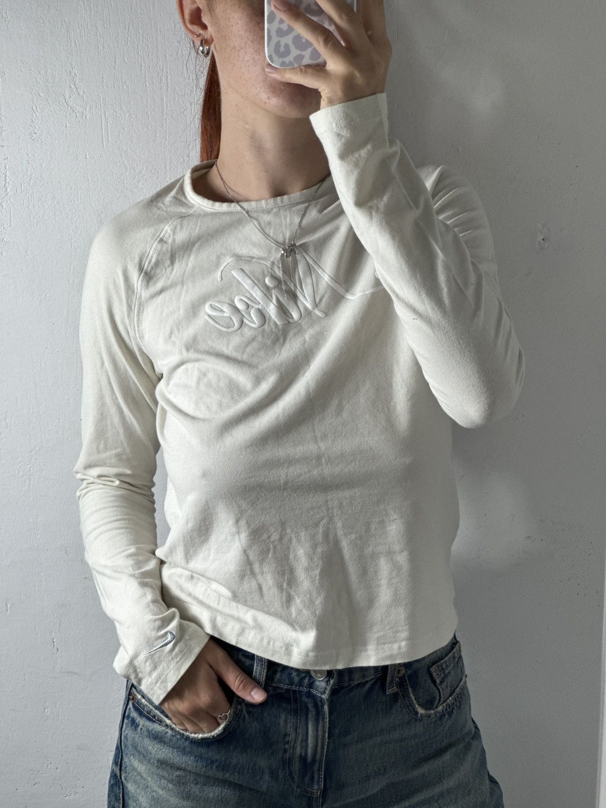 VINTAGE NIKE BIG LOGO 2000s LONG SLEEVE