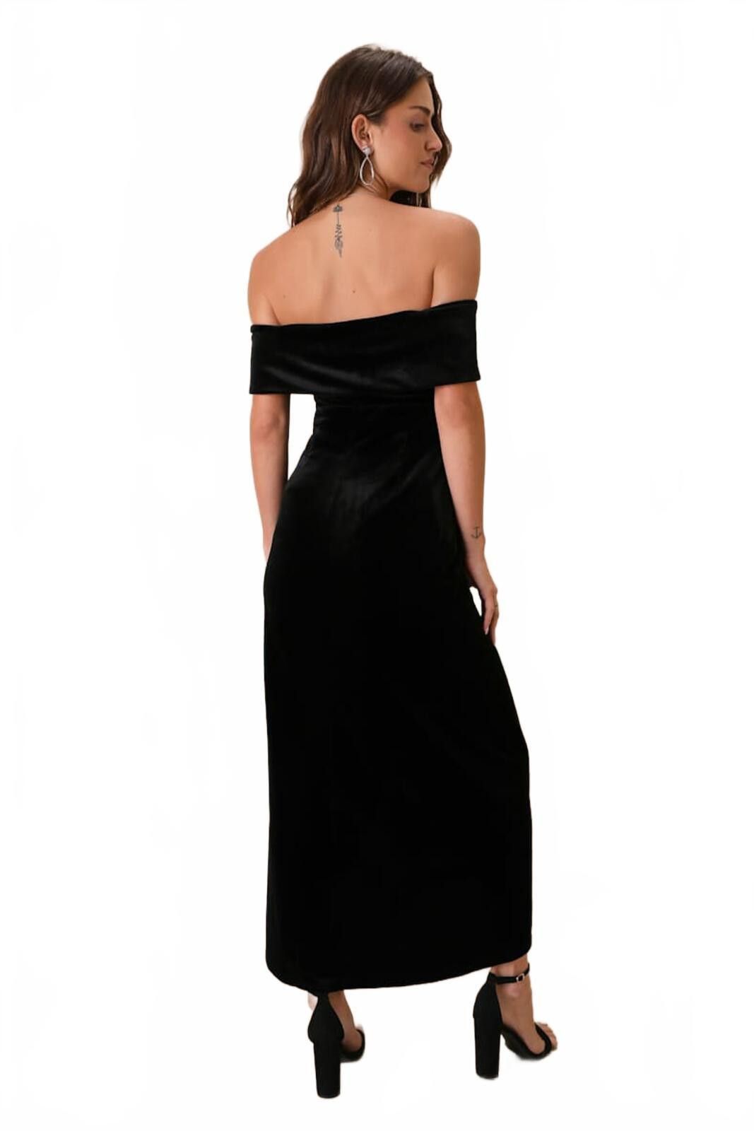 Lulus Lulus I'm Enchanted Black Velvet L elegant formal Size L / US 10 / IT 46 - 3 Thumbnail