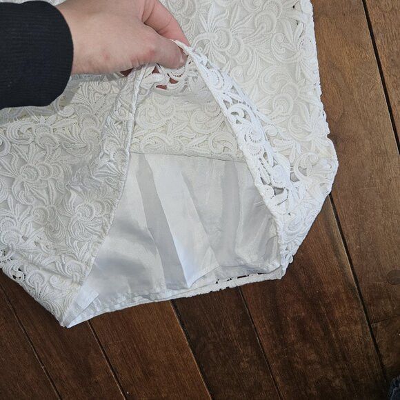 Other Cynthia Steffe White Lace Mini Dress Size XS / US 0-2 / IT 36-38 - 4 Thumbnail