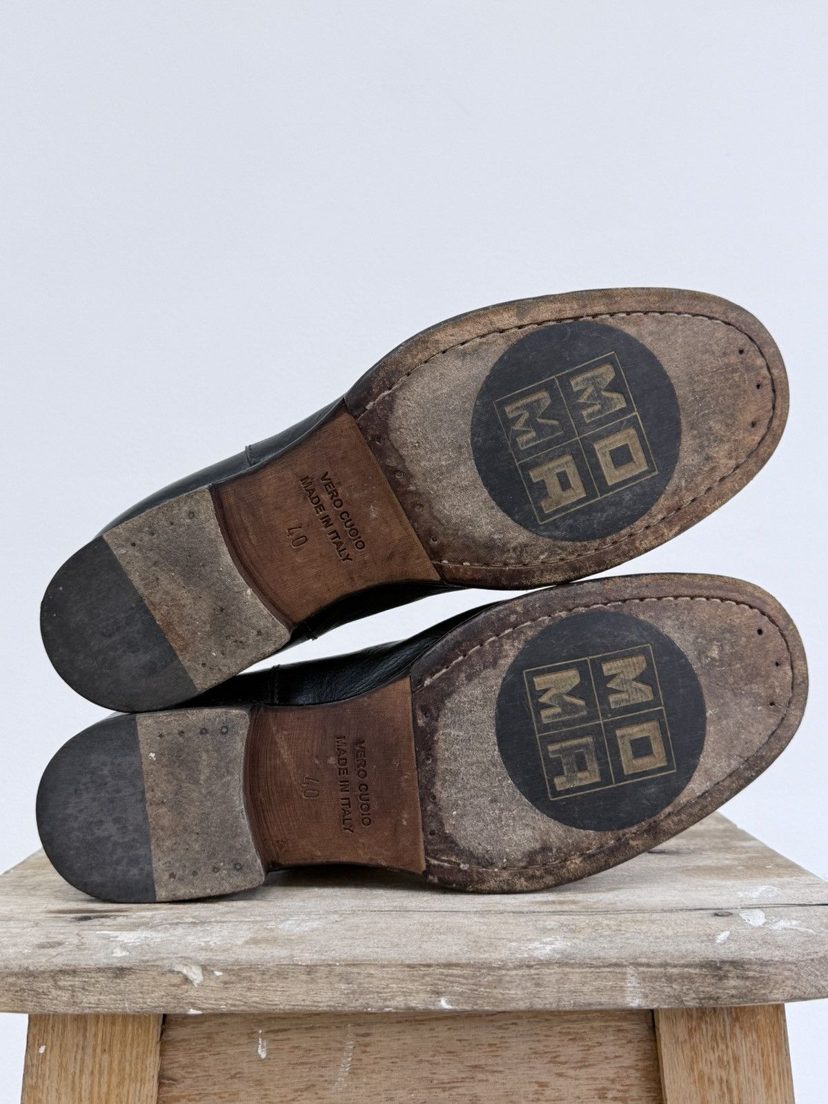 MoMA Avant Garde MoMa Guidi Style Distressed Leather Shoes Size US 7.5 / EU 40-41 - 6 Thumbnail