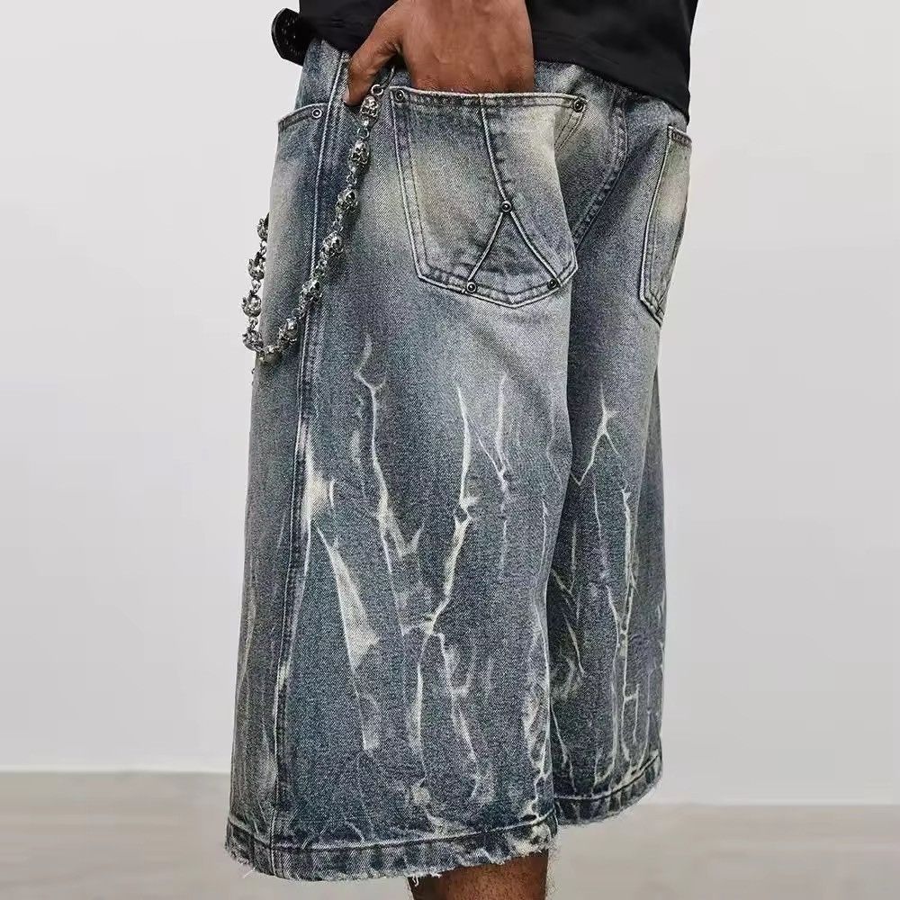 Jean × Vintage Y2K Lightning Pattern Denim jeans Size US 30 / EU 46 - 2 Thumbnail