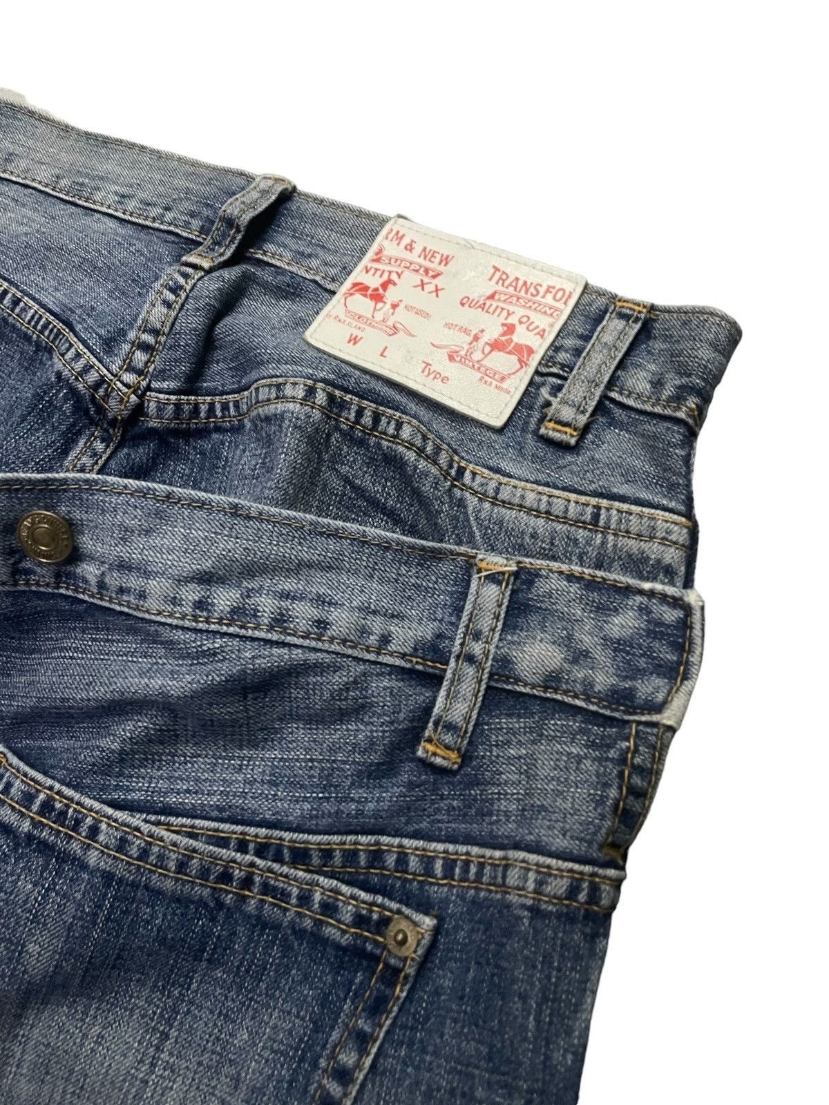 Dogtown × Japanese Brand × Thug Club Rna inc. japan double waist layer baggy denim pants Size US 30 / EU 46 - 14 Thumbnail