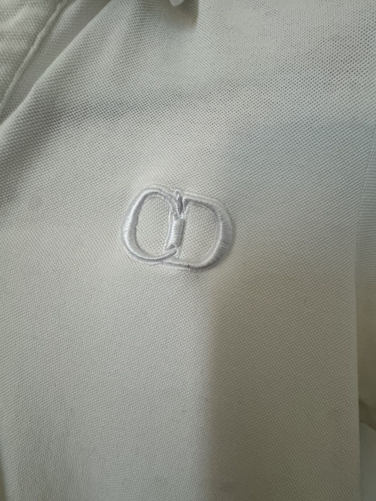 Christian Dior Monsieur Dior CD Icon White Polo Shirt – Size M Size US M / EU 48-50 / 2 - 4 Thumbnail