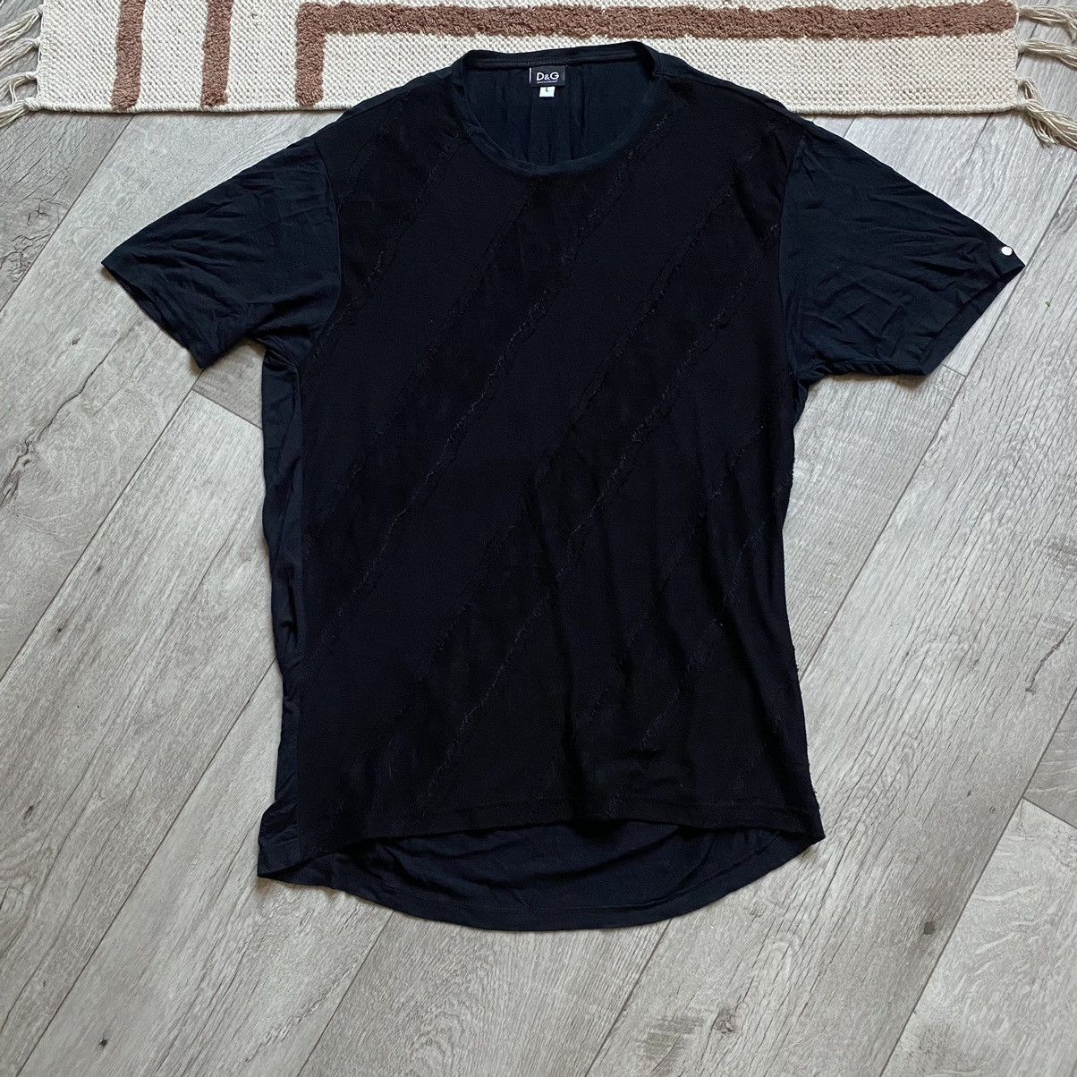Dolce & Gabbana × Vintage DOLCE AND GABBANA Y2K MESH T SHIRT Size US L / EU 52-54 / 3 - 1 Thumbnail