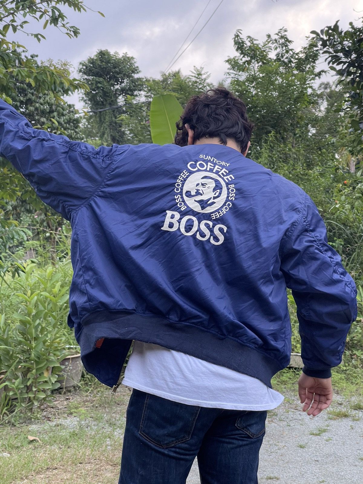 accept offer - MA 1jacket by suntory coffe boss big logo