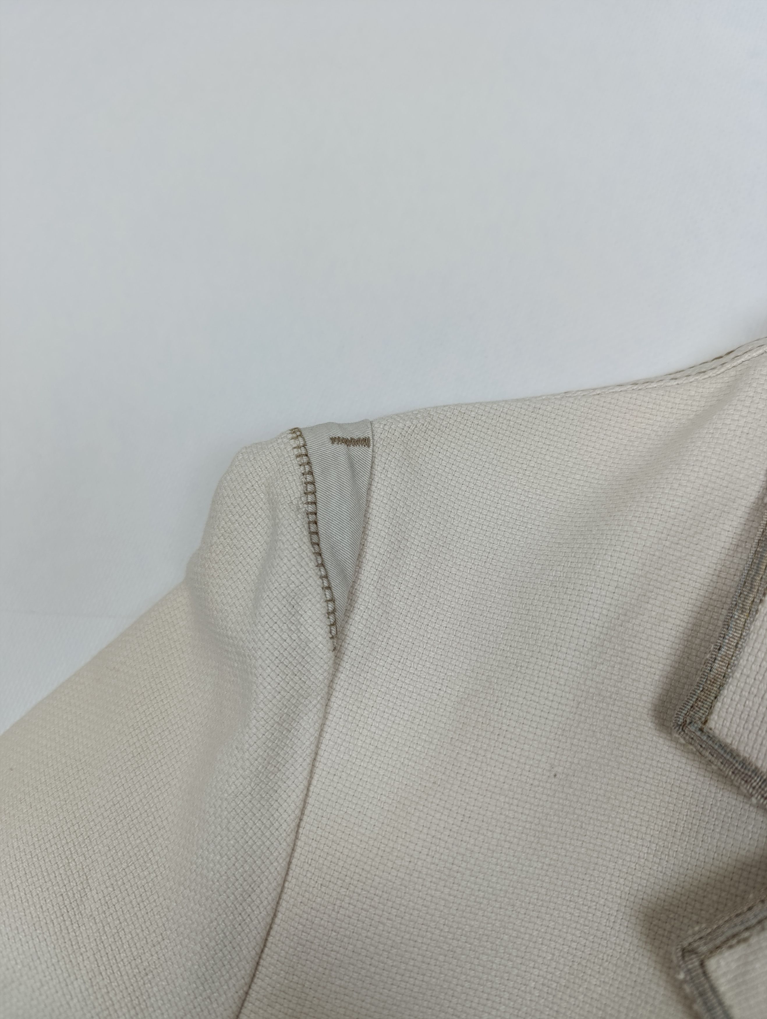 Marithe + Francois Girbaud VINTAGE MARITHE FRANCOIS GIRBAUD CANVAS FRAYED BLAZER JACKET Size M / US 6-8 / IT 42-44 - 7 Thumbnail
