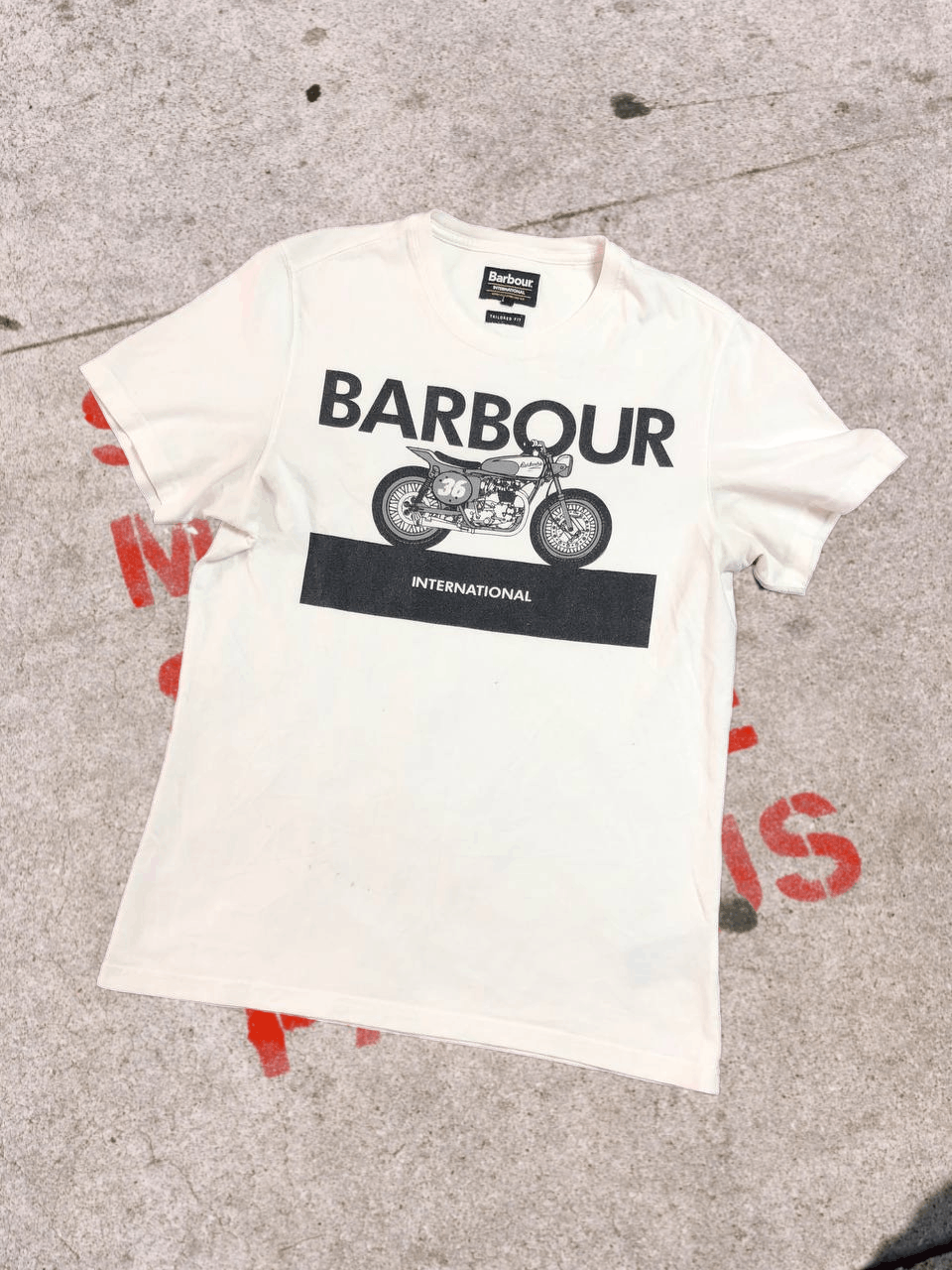 Barbour BARBOUR MOTORCYCLE LOGO PRINT ROUND NECK T-SHIRT Size US S / EU 44-46 / 1 - 1 Thumbnail