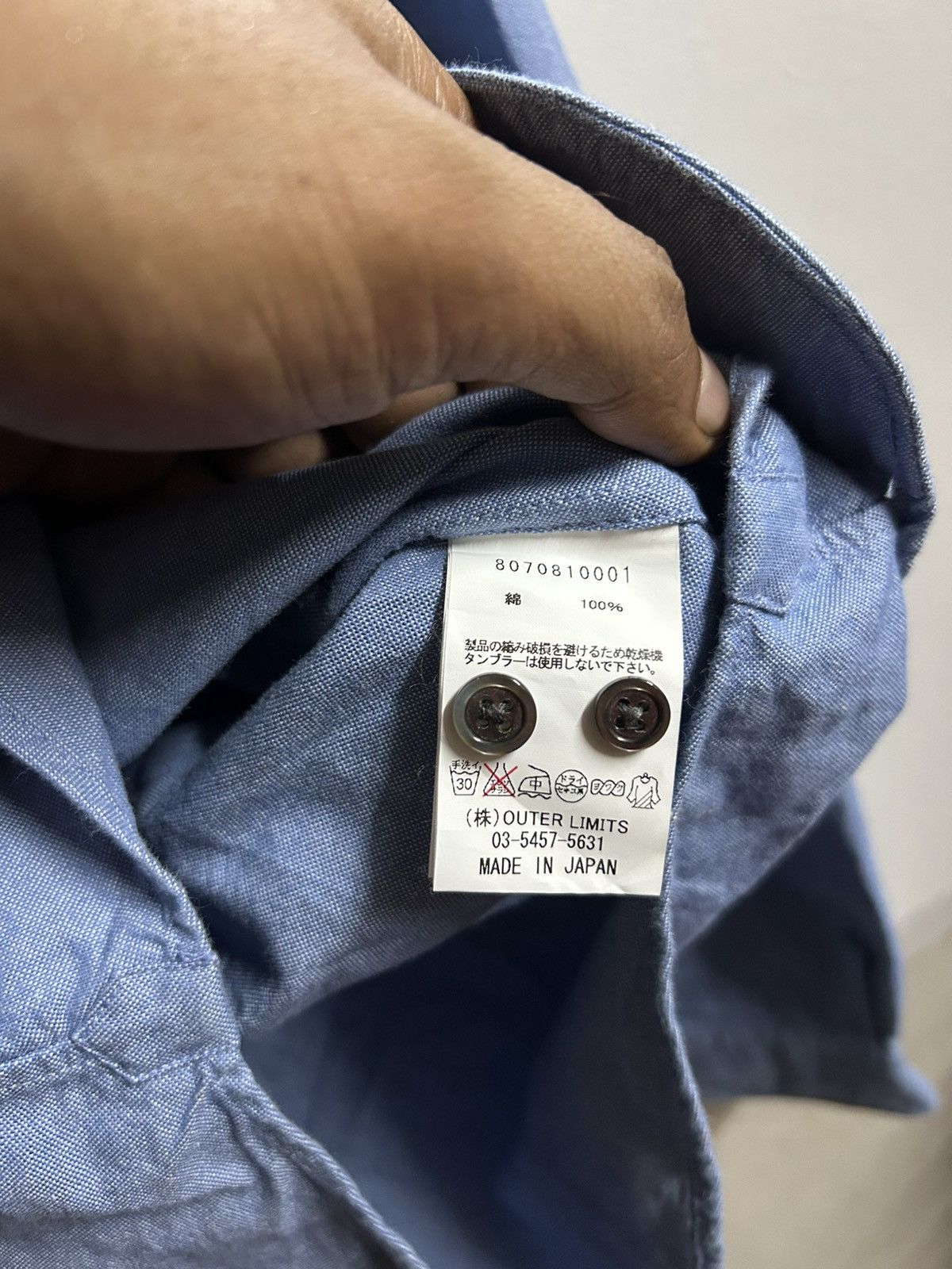 Nigel Cabourn Premium Cotton Button Down Shirt Size M / US 6-8 / IT 42-44 - 7 Thumbnail