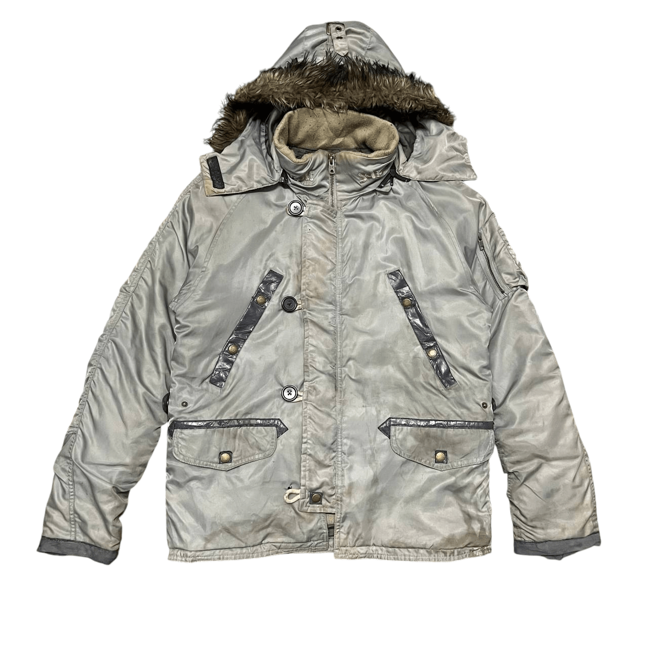 Schott Vintage Schott NYC Fur Hooded Jacket N3B Size US M / EU 48-50 / 2 - 1 Thumbnail