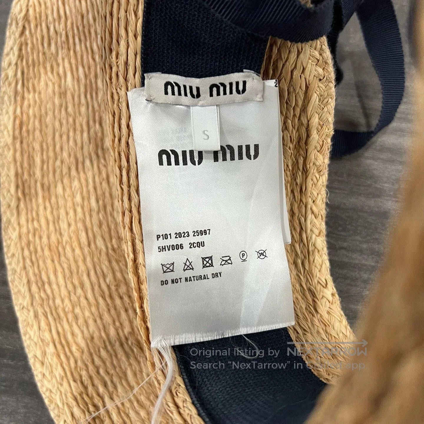 Miu Miu Miumiu Beige Straw Sun Hat S. Size ONE SIZE - 4 Thumbnail