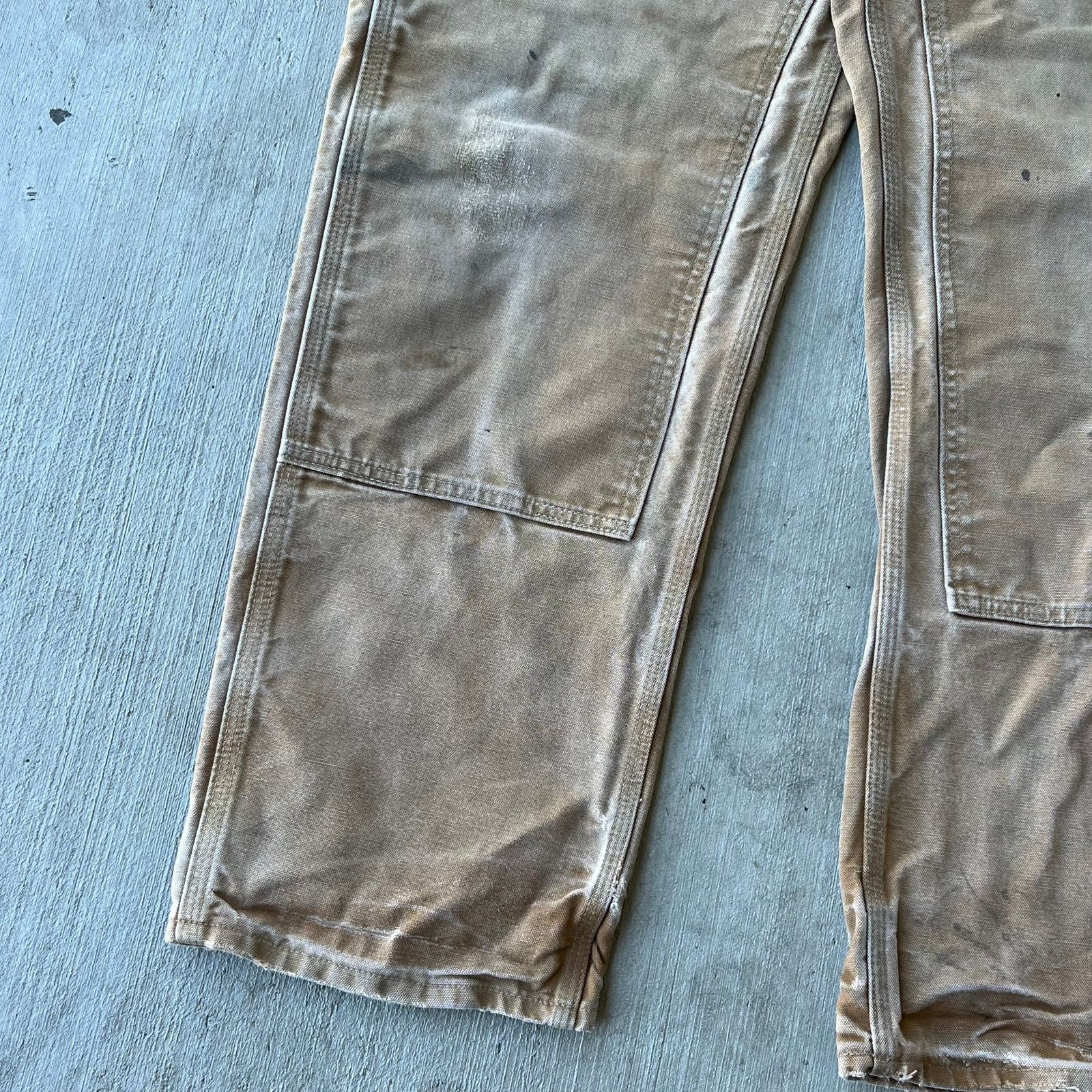 Carhartt × Vintage Carhartt faded brown double knee work wear carpenter pants Size US 33 - 3 Thumbnail