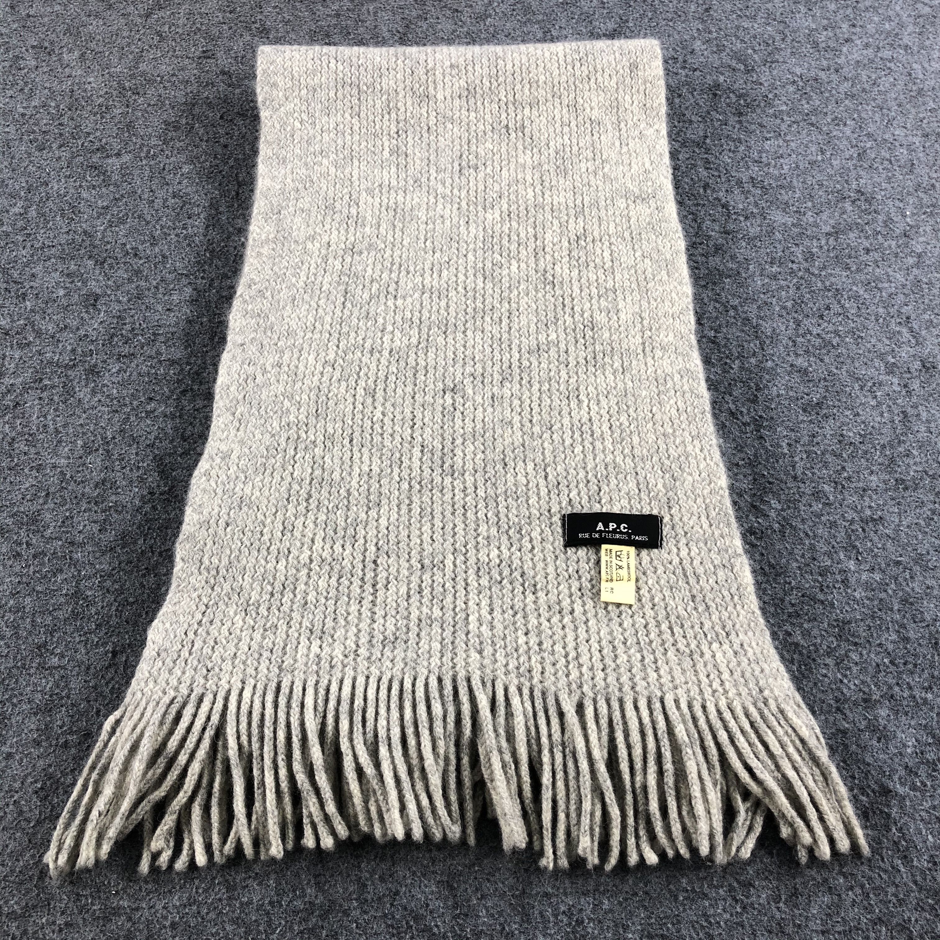 A.P.C. A.P.C Knit Wool Scarf Muffler V754 Size ONE SIZE - 3 Thumbnail
