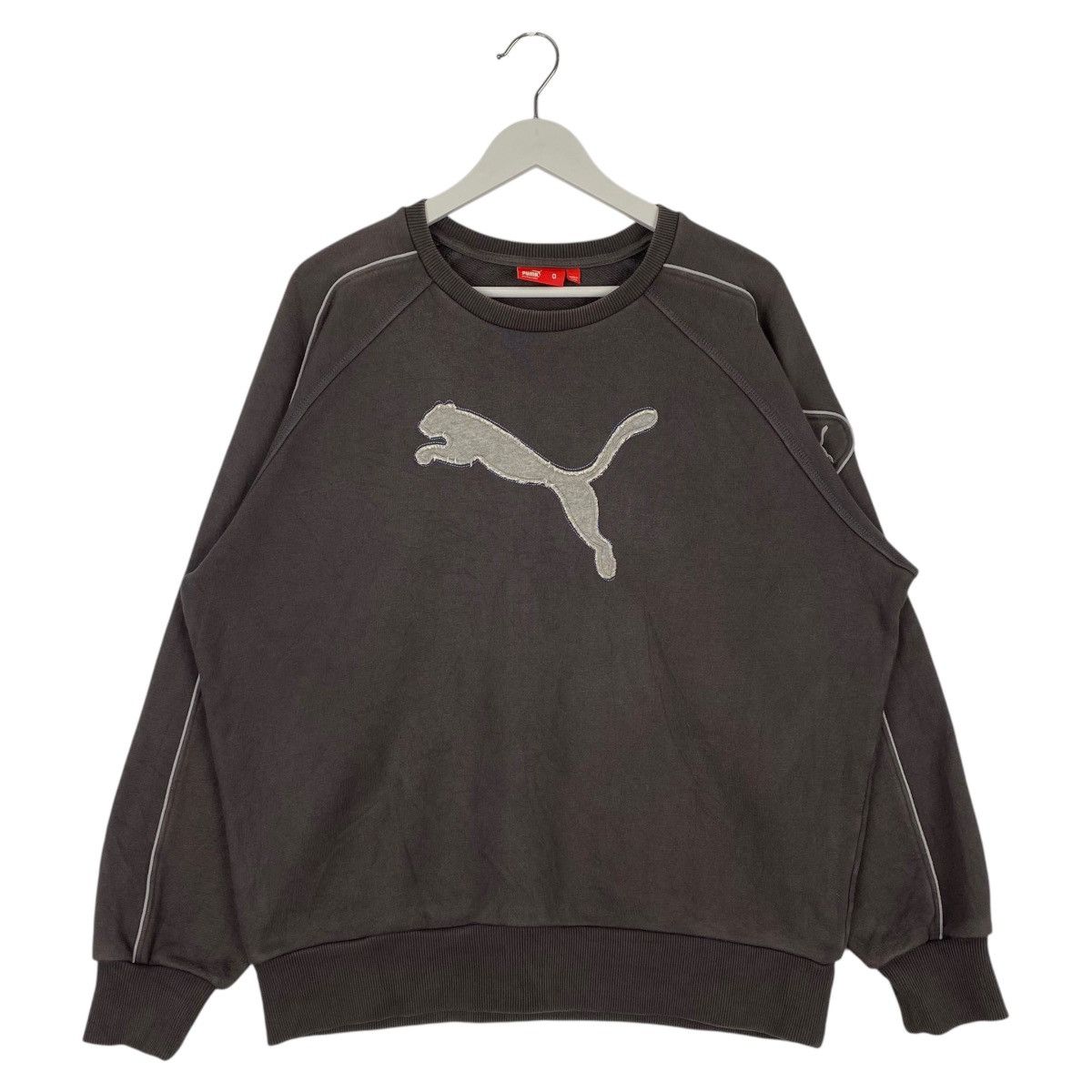 Puma × Vintage Vintage Puma Crewneck Sweatshirt Dark Gray Size US L / EU 52-54 / 3 - 1 Thumbnail