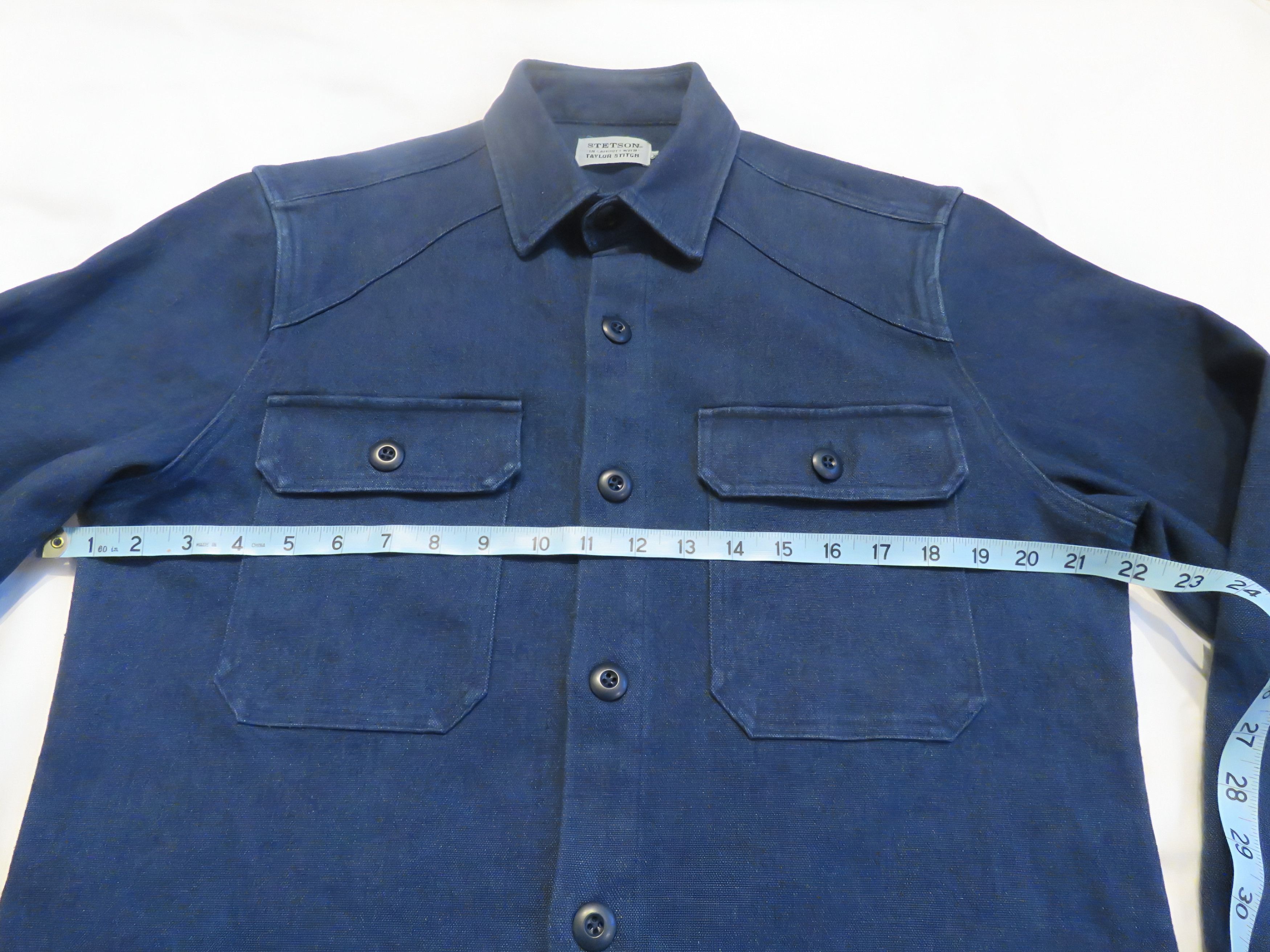 Stetson × Taylor Stitch Stetson x Taylor Stitch Indigo Western Work Shirt (40) NWOT Size US M / EU 48-50 / 2 - 5 Thumbnail