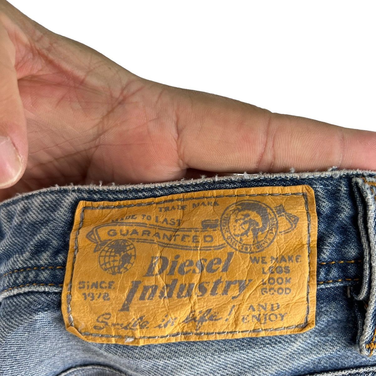 Diesel 🔥VINTAGE FLARE DENIM JEANS BOW CUT DIESEL INDUSTRY Size US 34 / EU 50 - 11 Thumbnail