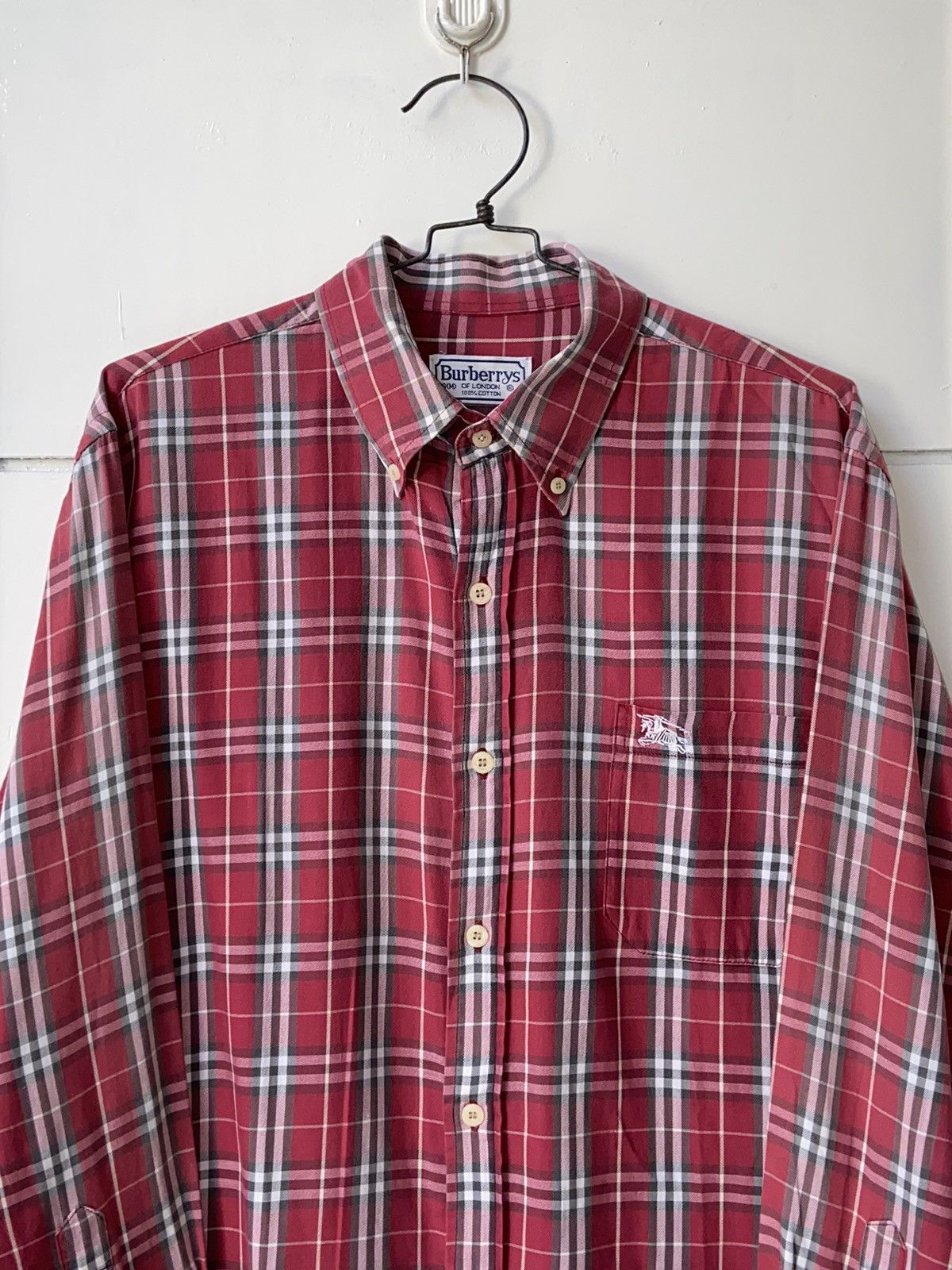 Burberry BURBERRY Red Striped Shirt Size US M / EU 48-50 / 2 - 10 Thumbnail