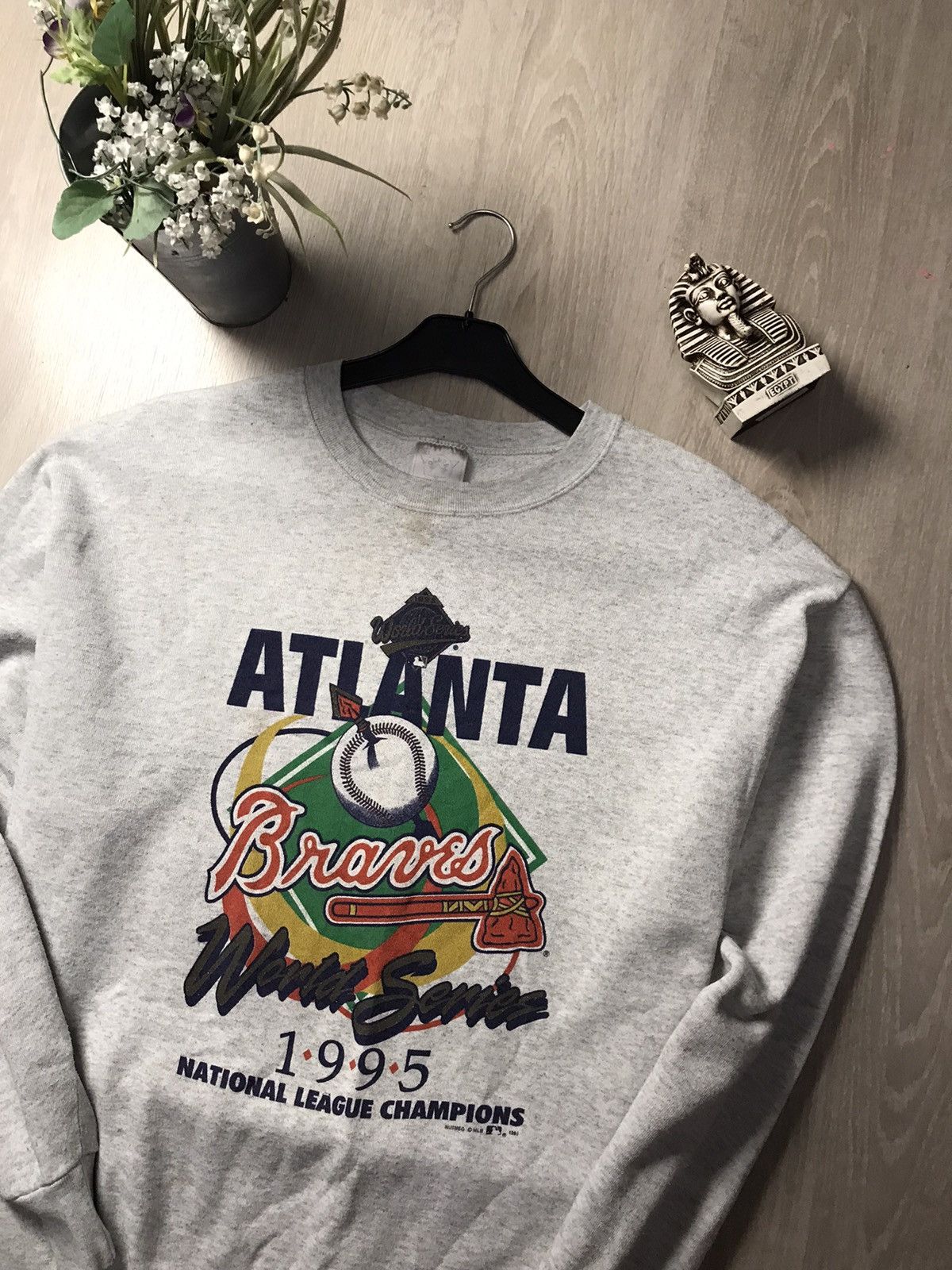 MLB × Vintage Vintage 1995 Atlanta Braves MLB champions sweatshirt Size US XL / EU 56 / 4 - 2 Thumbnail