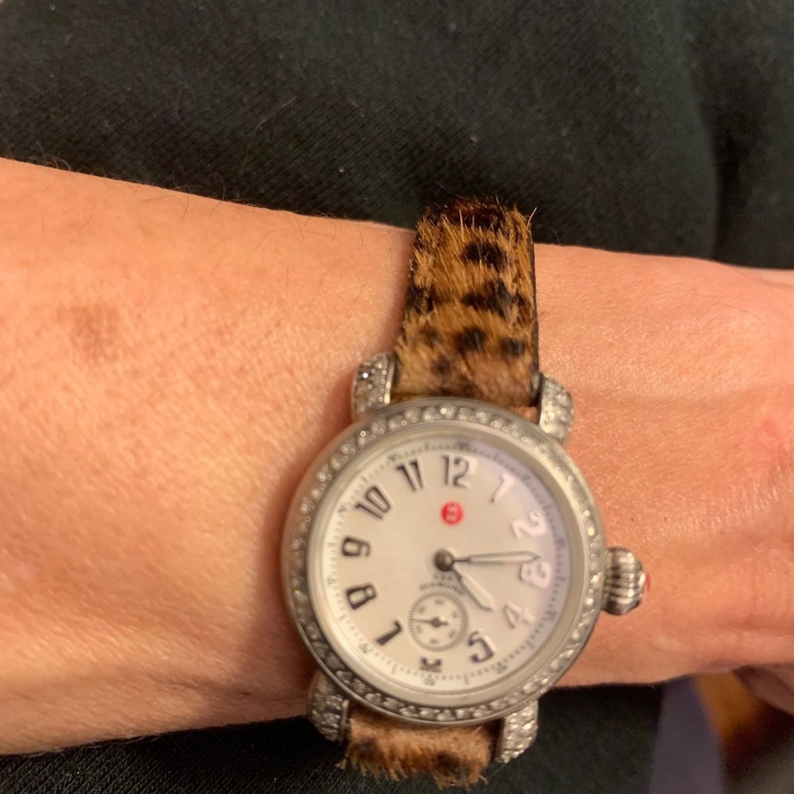 Other MICHELE CDX DIAMOND PETITE WATCH WITH LEOPARD 84 DIAMONDS Size ONE SIZE - 3 Thumbnail