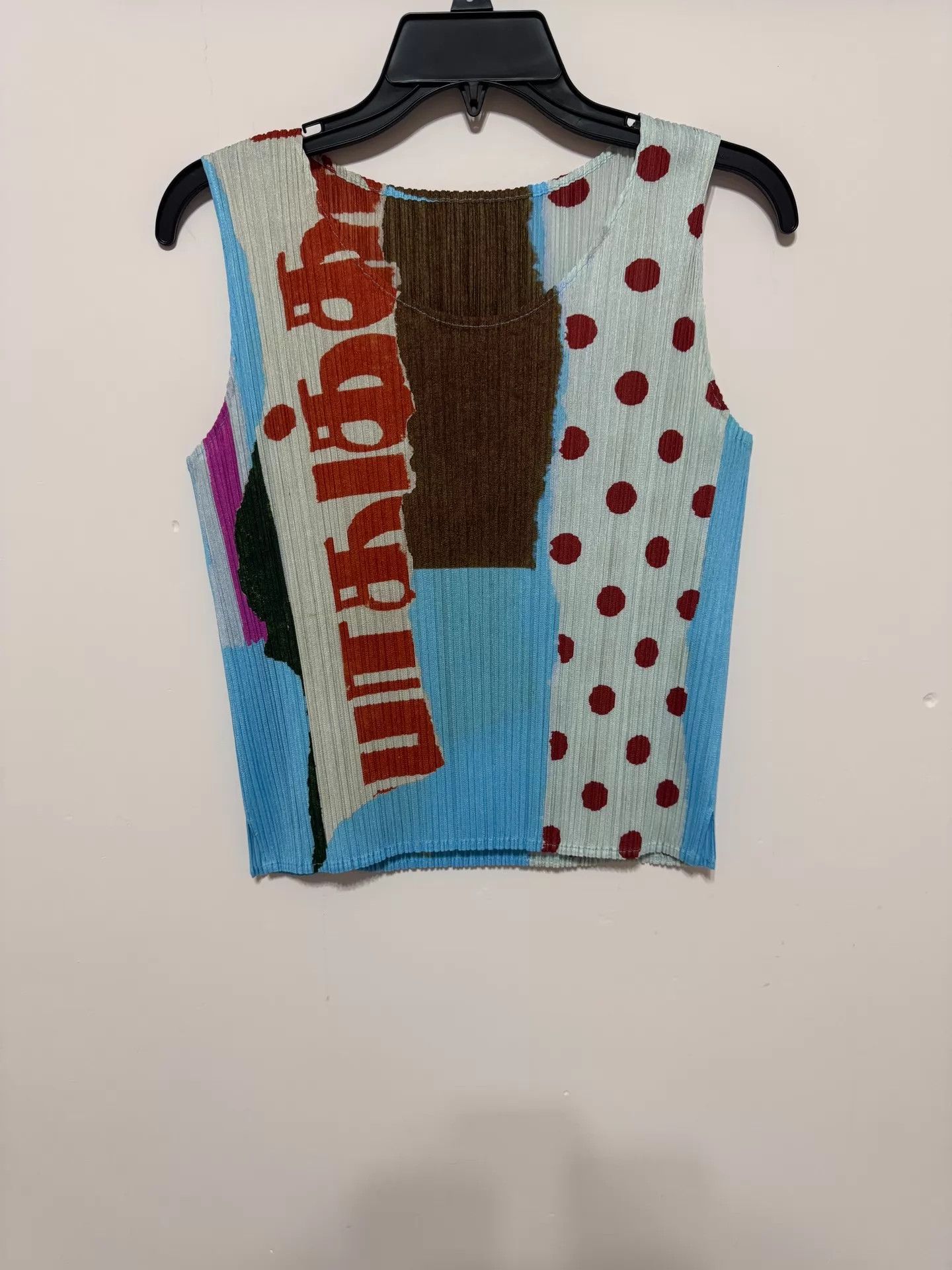 Issey Miyake ISSEY MIYAKE PP blue white polka dot tank size 2 Size XS / US 0-2 / IT 36-38 - 1 Thumbnail