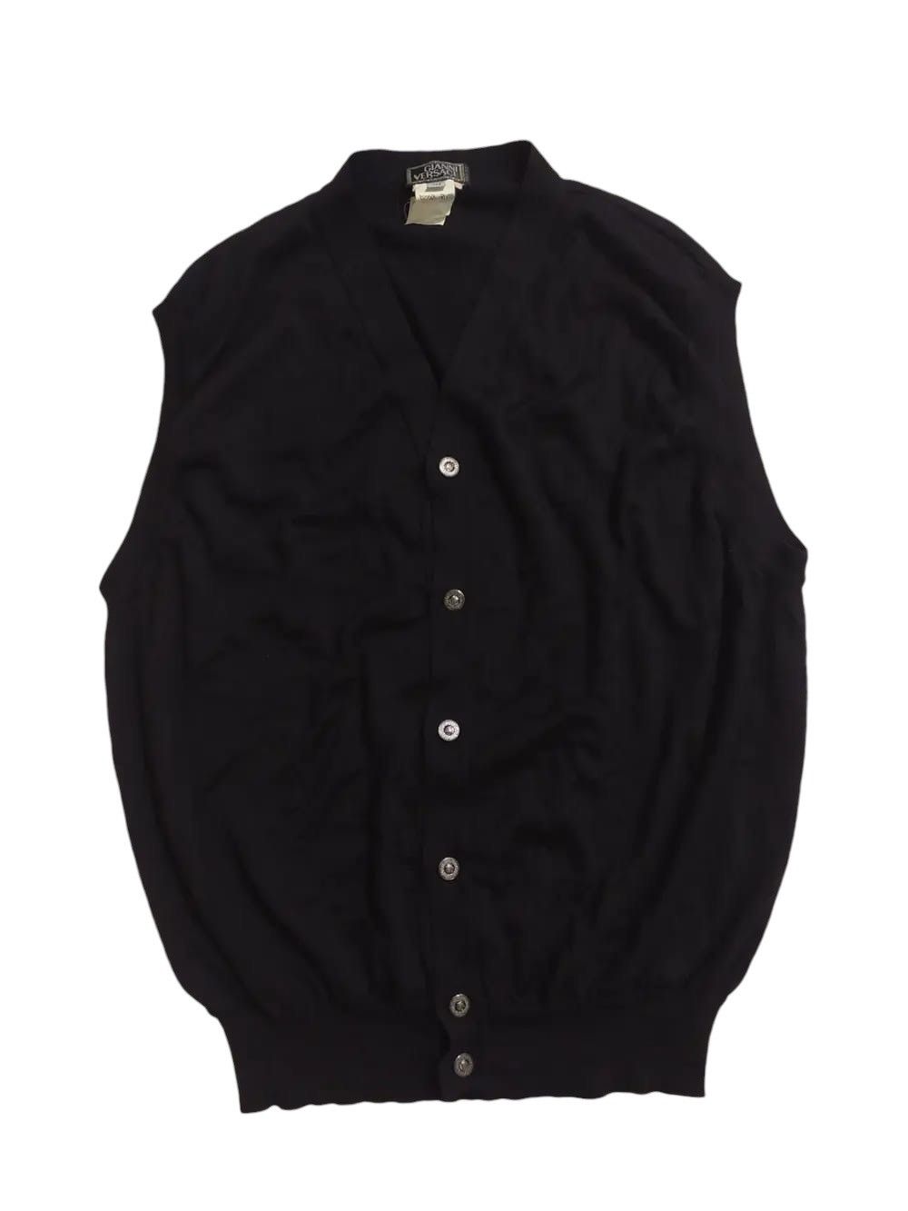 Versace × Vintage Vintage Gianni Versace Sleeveless Cardigan Medusa Button Size US M / EU 48-50 / 2 - 1 Thumbnail
