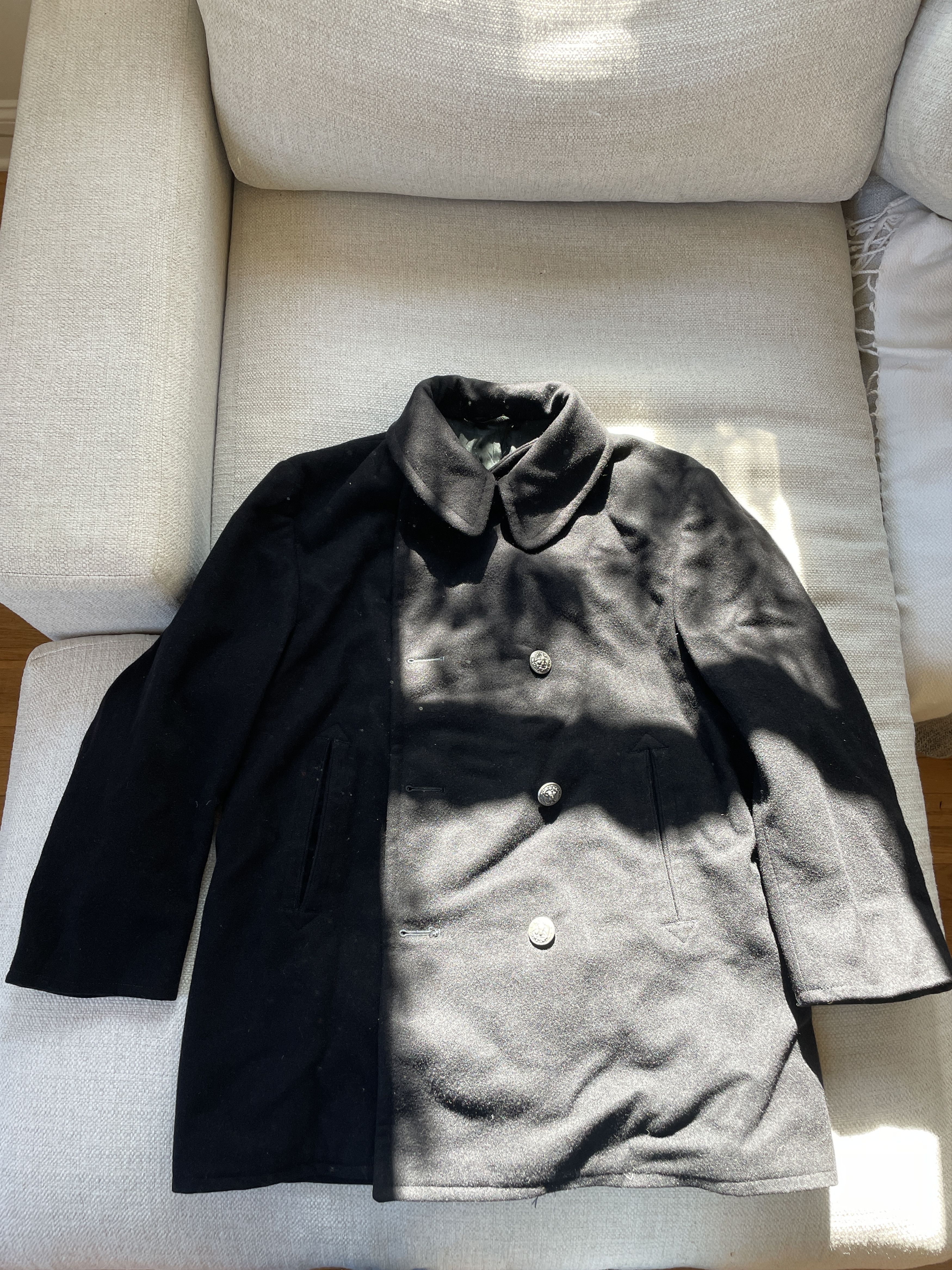 Other 1970’s Vintage Navy Peacoat (Melton Wool) Jay Dee Sportswear Size US M / EU 48-50 / 2 - 1 Thumbnail