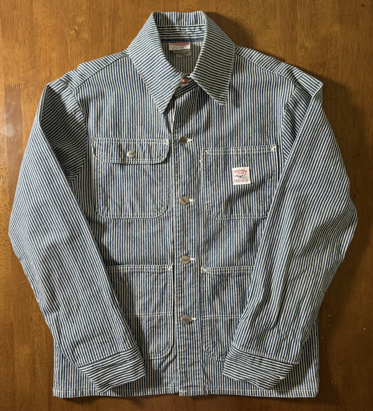 Pointer Vintage Pointer Brand Hickory Stripe Chore Jacket USA Small Size US S / EU 44-46 / 1 - 1 Thumbnail