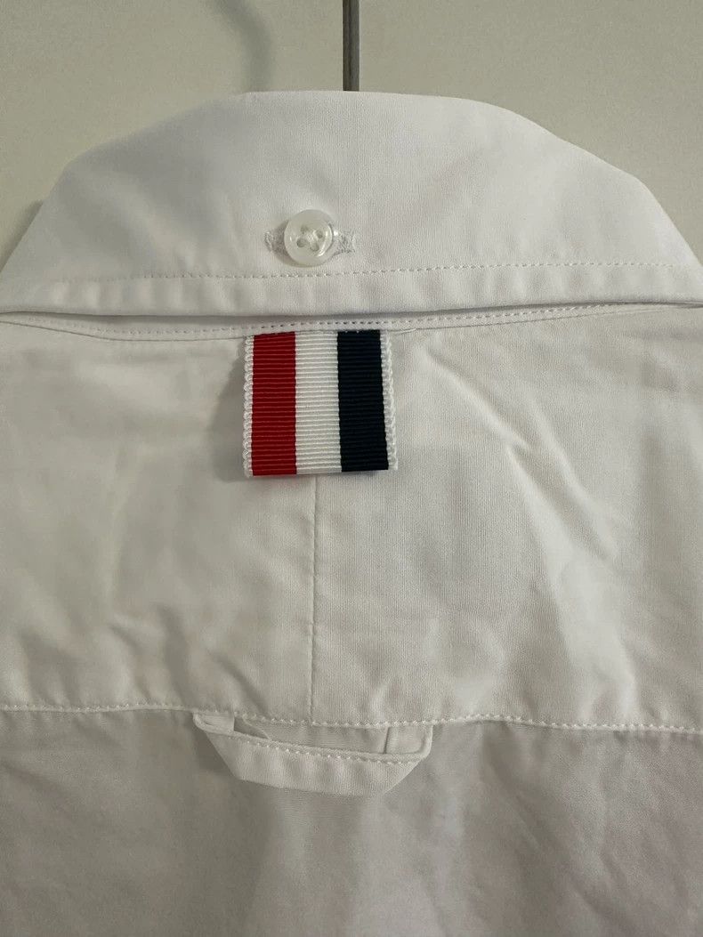 Thom Browne Thom browne Men's white shirt 2504-Nextarrow Size US XL / EU 56 / 4 - 4 Thumbnail