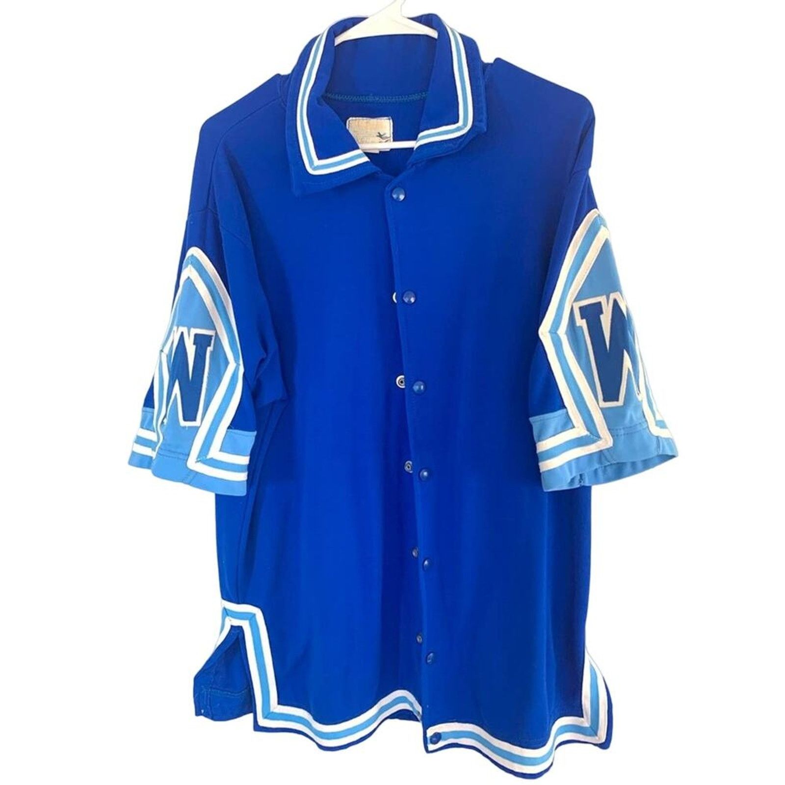 Wilson VINTAGE 70S WILSON BASKETBALL WARMUP BUTTON DOWN SHIRT CLEAN Size US L / EU 52-54 / 3 - 1 Thumbnail
