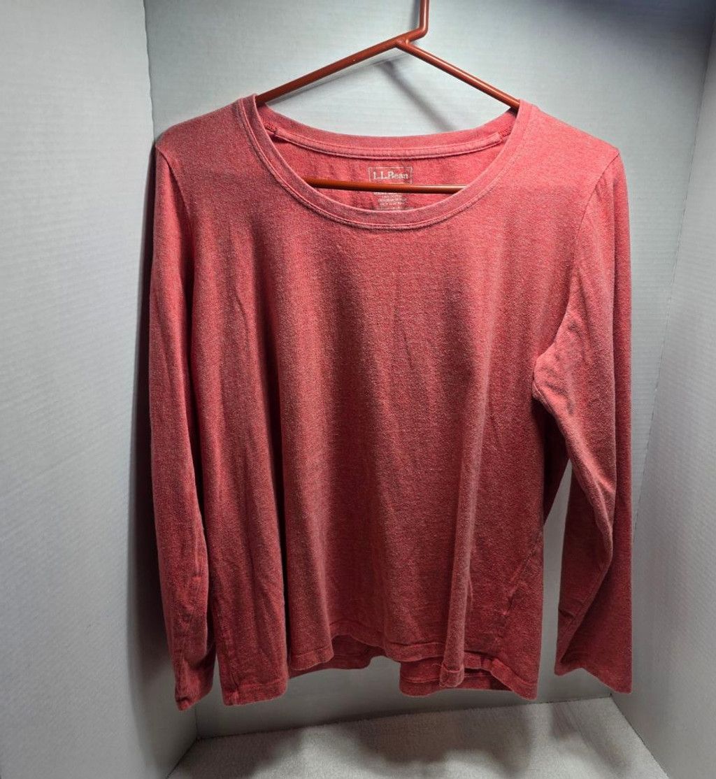L.L. Bean Women's L.L.Bean Red Long Sleeve Tee L Size L / US 10 / IT 46 - 1 Thumbnail