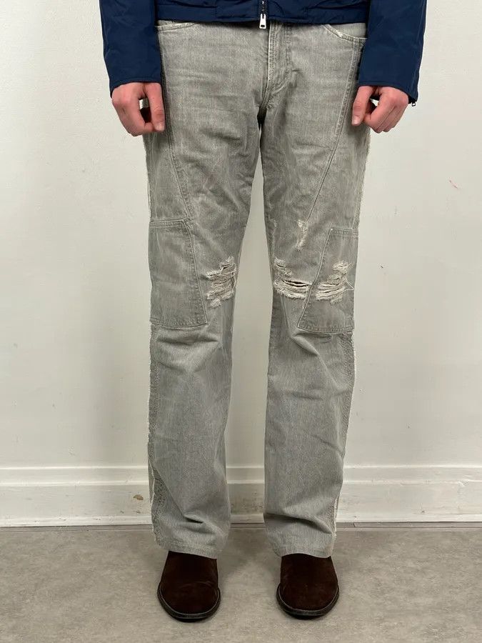 Just Cavalli AW2004 Cavalli Grey Two Tone Denim Jeans Size US 32 / EU 48 - 1 Thumbnail