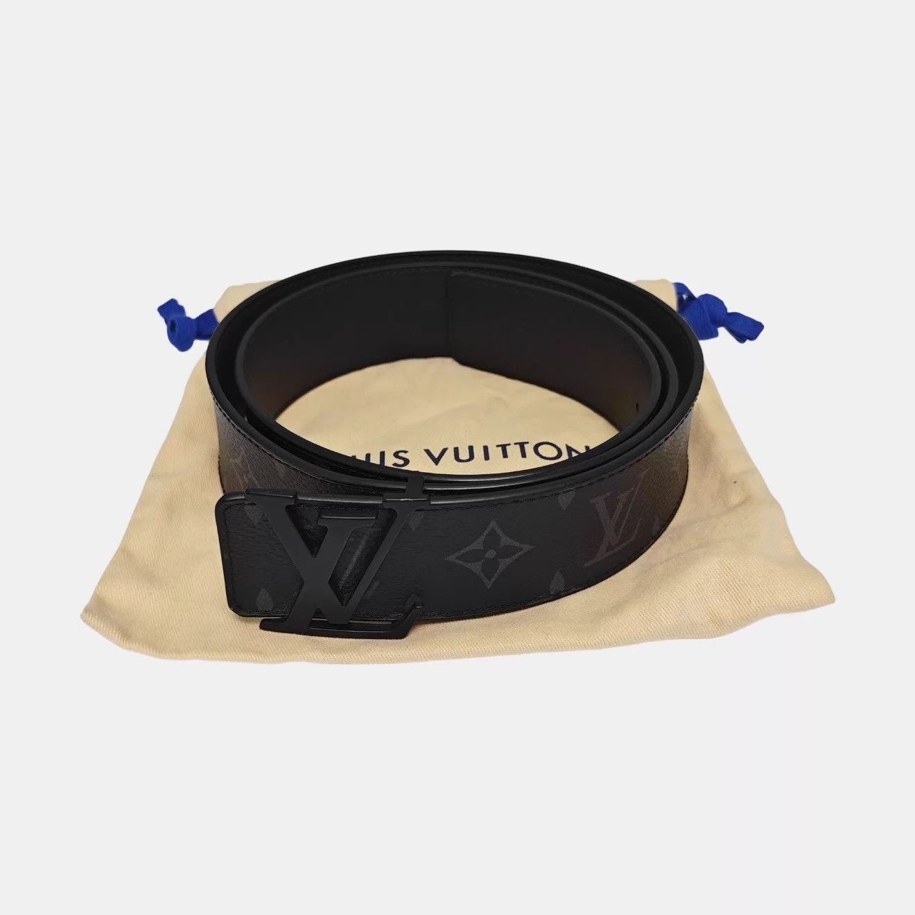 Louis Vuitton LOUIS VUITTON Initiales Matte Calfskin Belt 100cm 4cm NEW Size ONE SIZE - 1 Thumbnail
