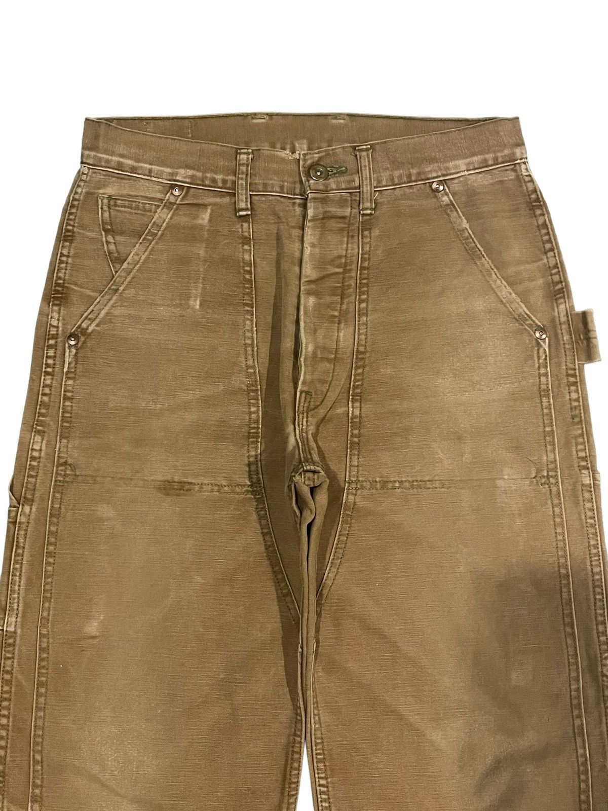 The Real McCoy's Vintage 90s The Real McCoys Khaki Double Knee Workwear Pants Size US 30 / EU 46 - 3 Thumbnail