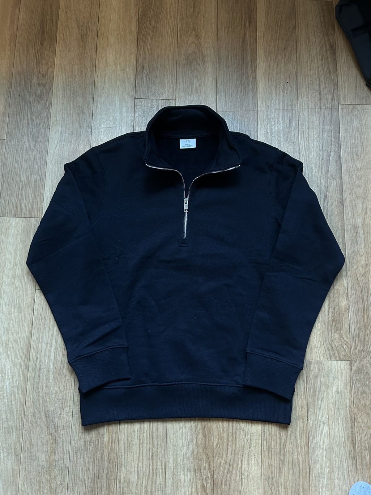 Mango Half Zip Sweatshirt in Dark Navy Size US XS / EU 42 / 0 - 1 Thumbnail